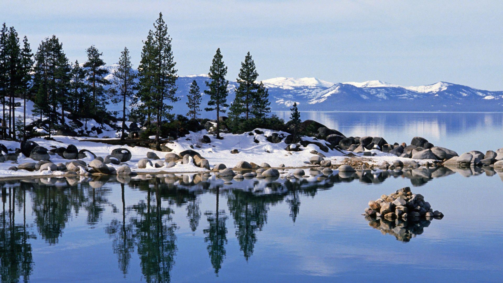 1920x1080 Lake Tahoe Winter Wallpaper, Desktop