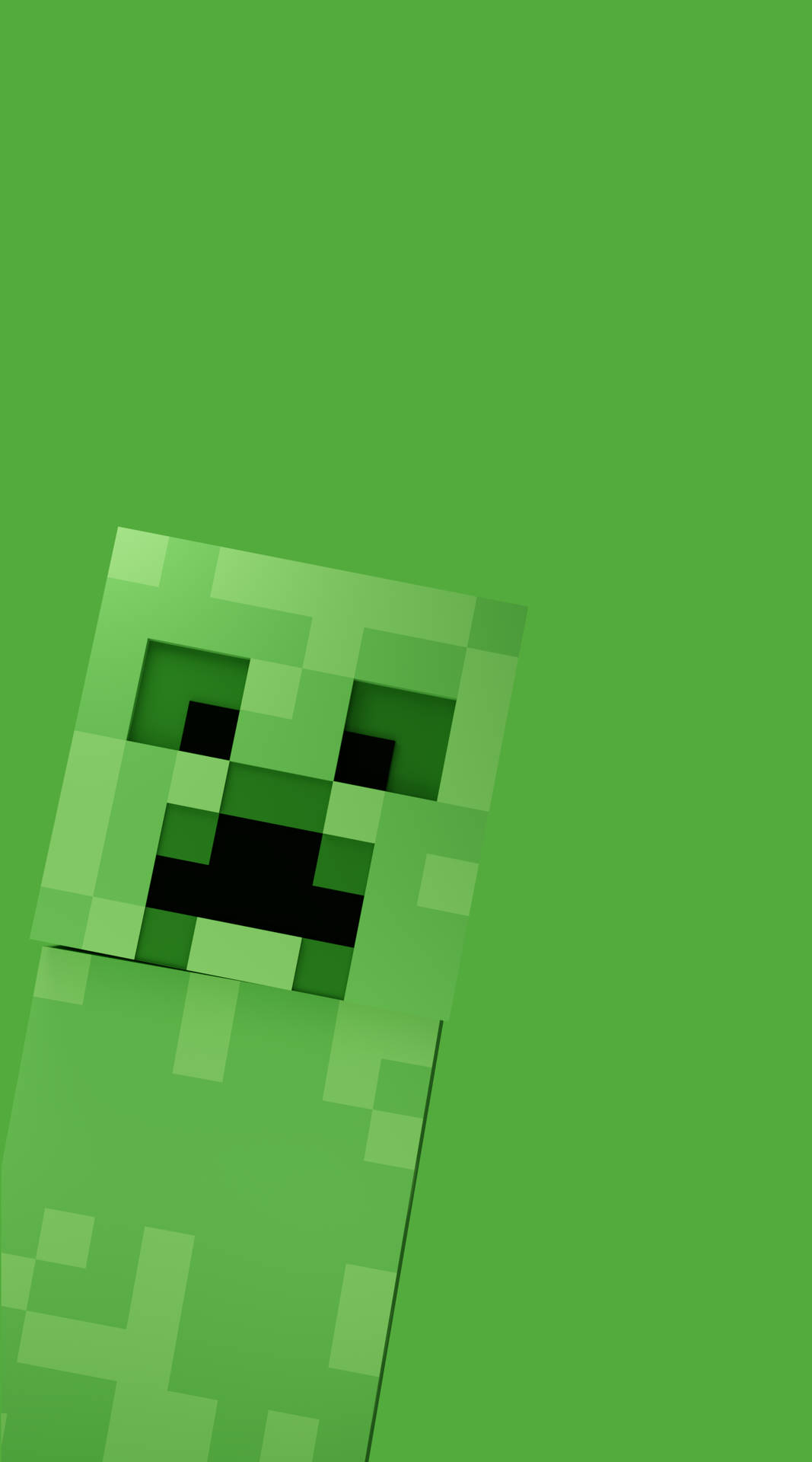 1070x1920 Download Minecraft Phone Green Creeper Wallpaper, Phone