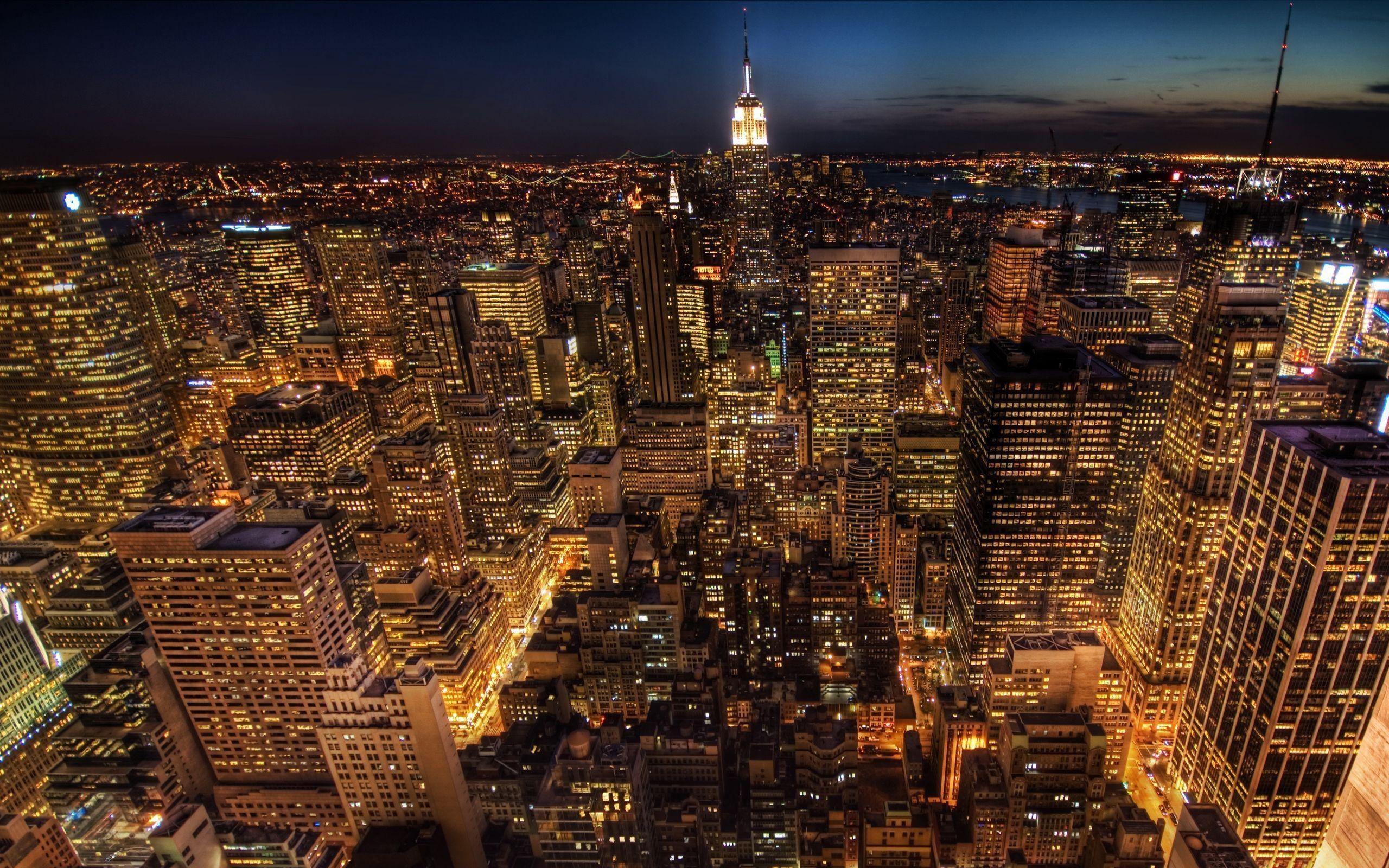 2560x1600 Empire State Building At Night Wallpaper, Desktop