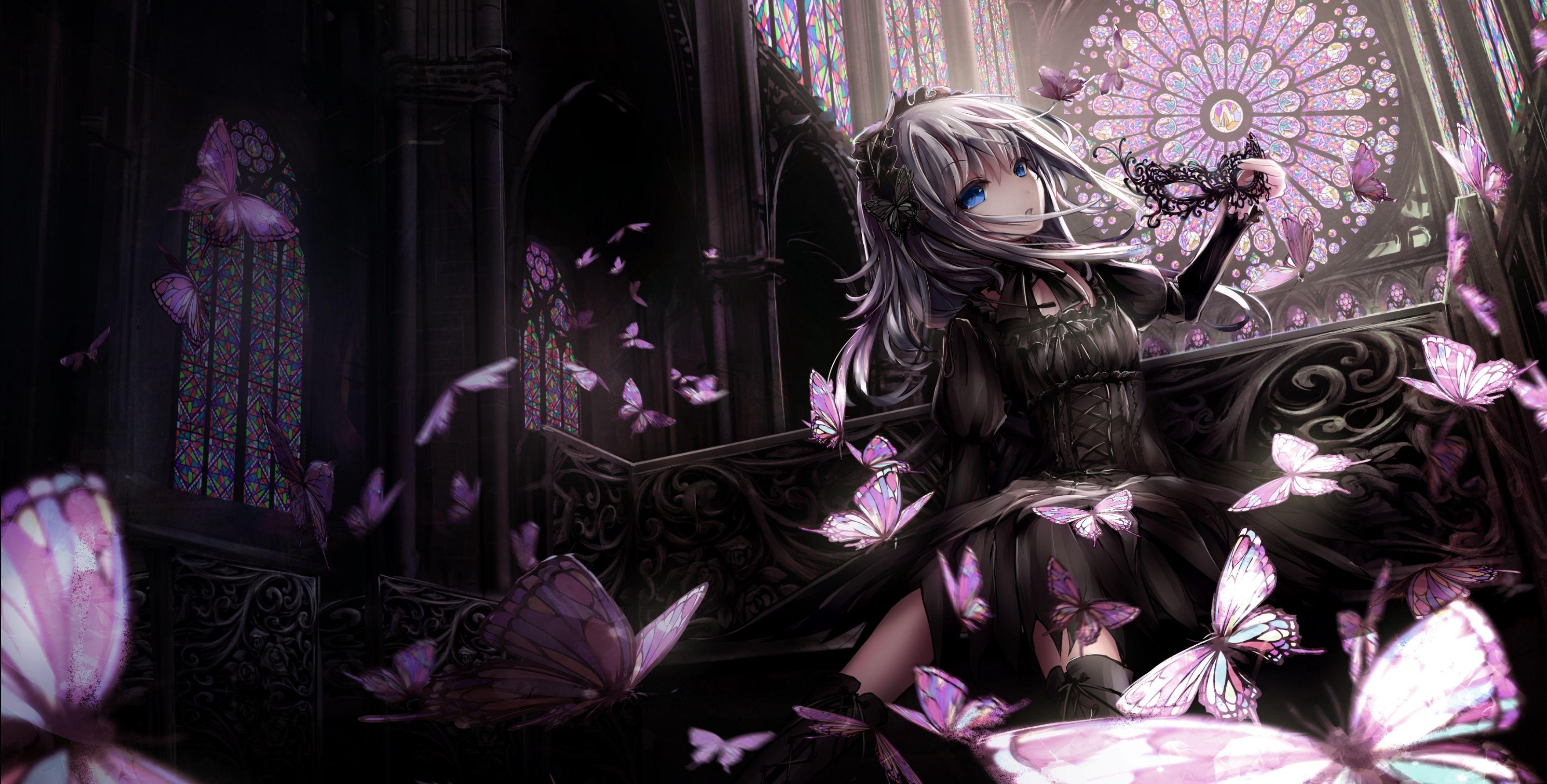 3520x1790 Gothic Anime Wallpaper Free Gothic Anime Background, Desktop