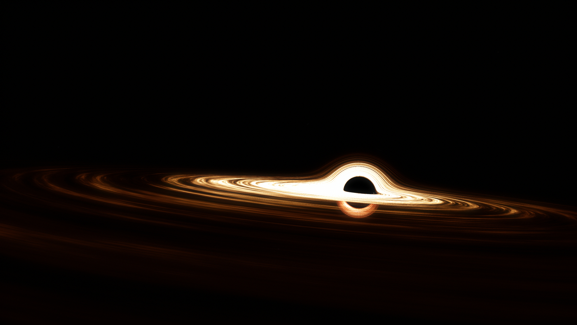 1920x1080 The Monster Black hole TON 618, spaceengine. Black hole, Black hole wallpaper, Wallpaper space, Desktop