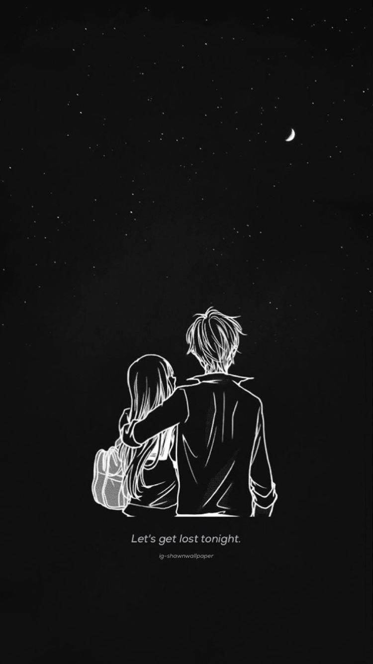 750x1340 Ohne Titel. Cute couple wallpaper, Dark wallpaper, Black aesthetic wallpaper, Phone