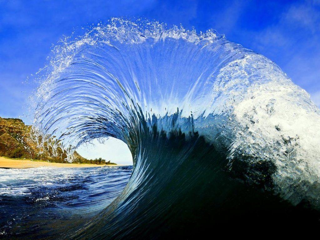 1030x770 HD Ocean Waves Wallpaper, Desktop