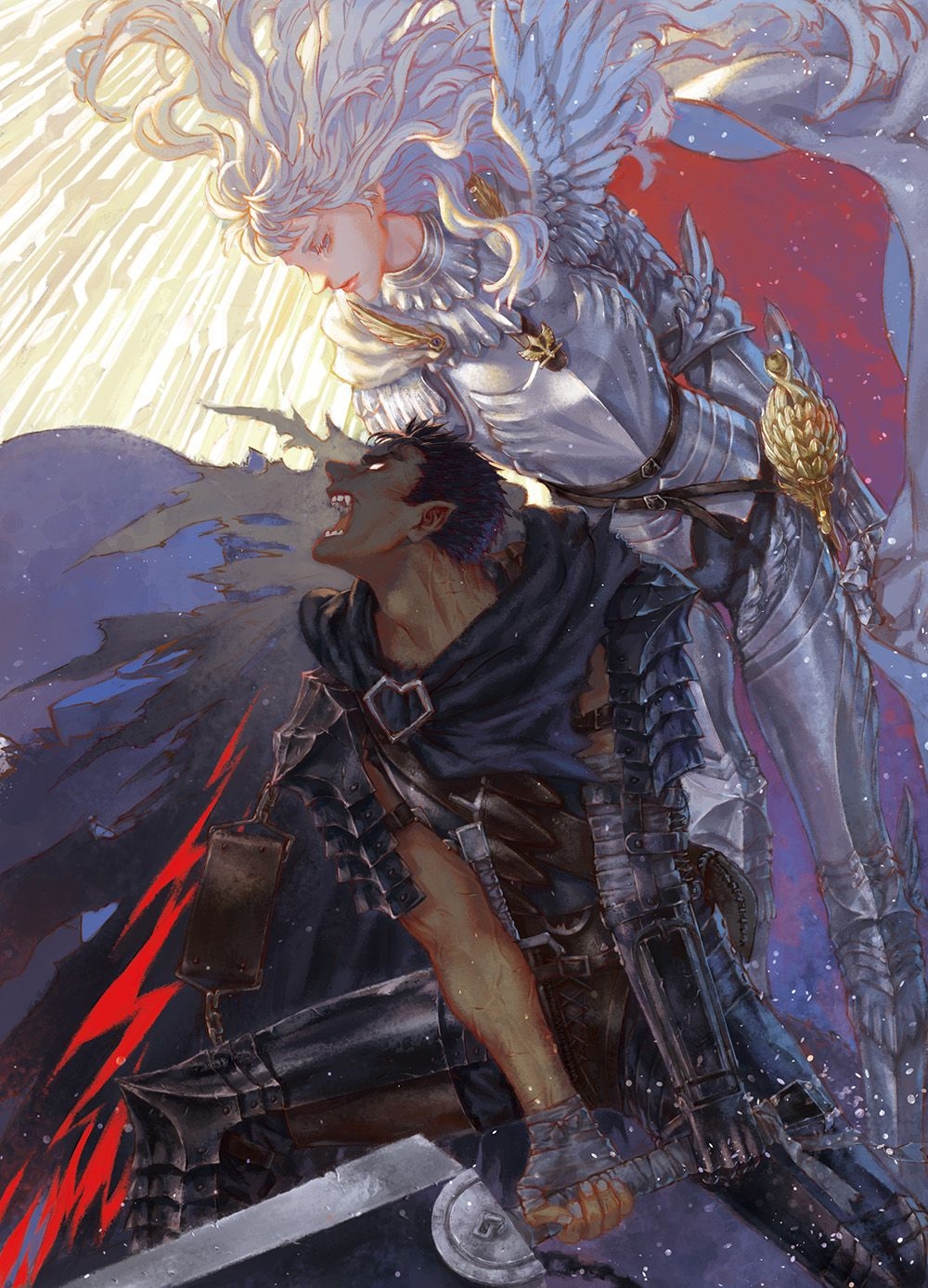 1000x1390 Guts And Griffith(the Anime Manga) Wallpaper, Phone