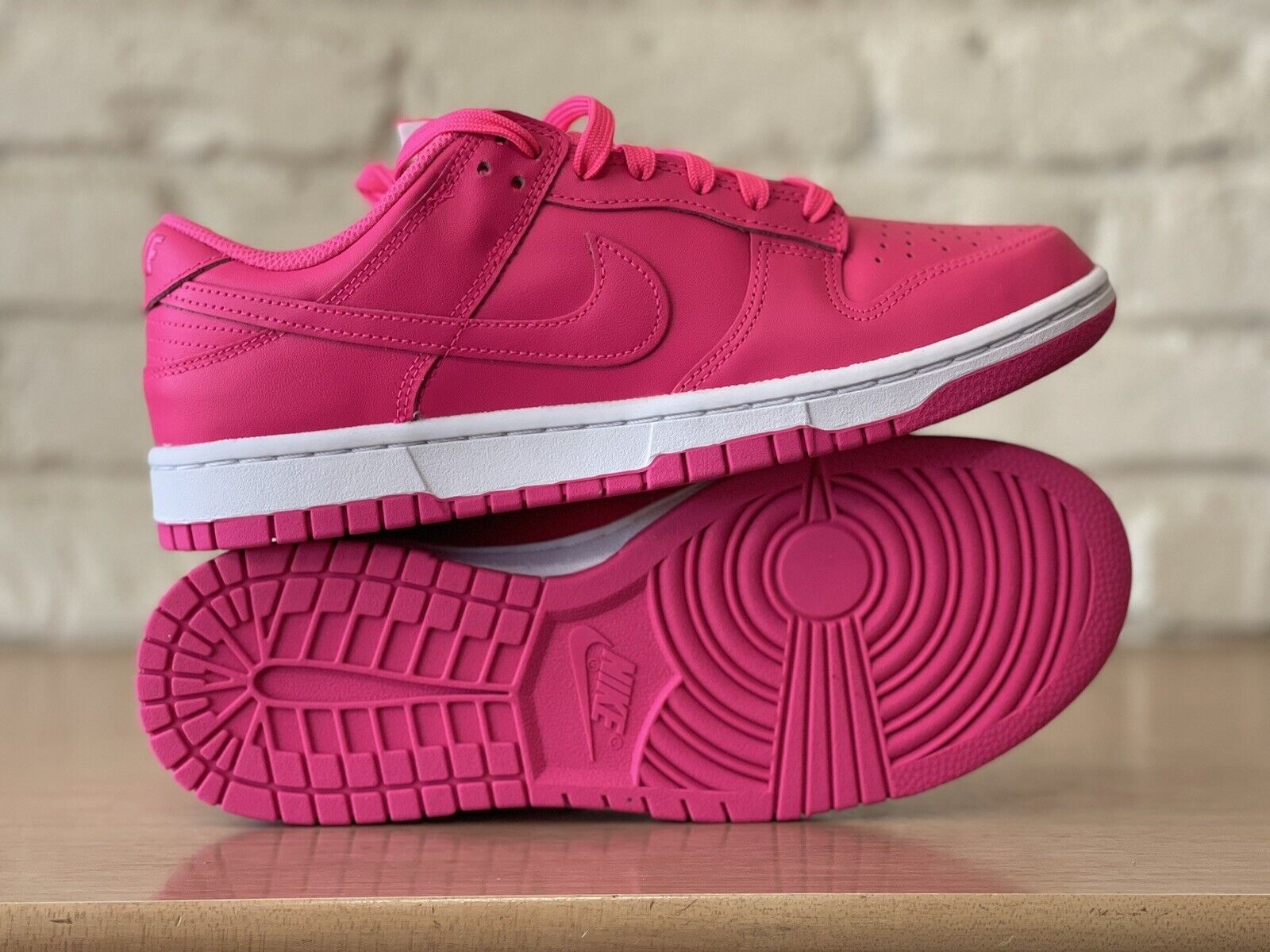 1600x1200 Nike Dunk Low Retro Barbie Hot Pink White Running Shoes DZ5196 600 Women Size 11, Desktop