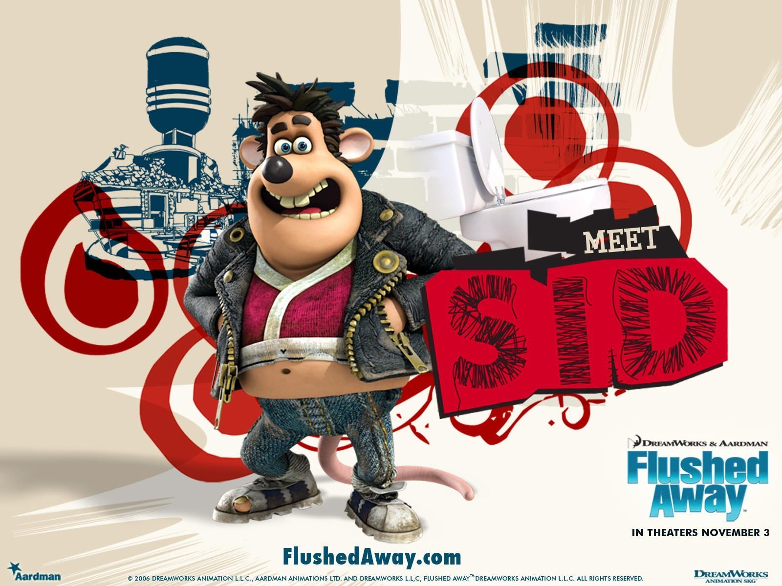 1600x1200 flushed away. Flushed away, Flush, Animated movies, Desktop