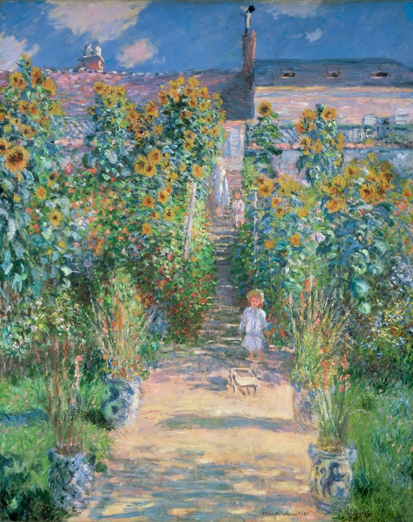 840x1050 The Artist's Garden At Vétheuil Monet Artist's Garden Vetheuil Wallpaper & Background Download, Phone