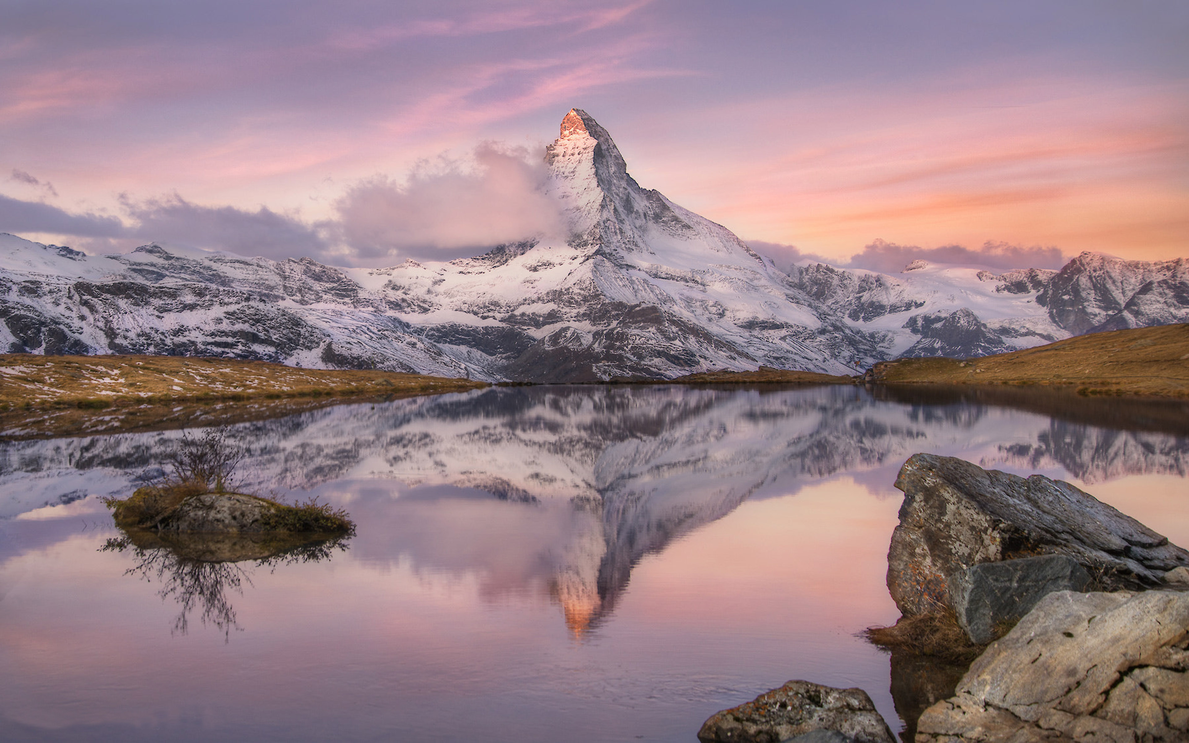 3840x2400 Sunrise On Matterhorn Mountain In Europe Switzerland View From, Desktop