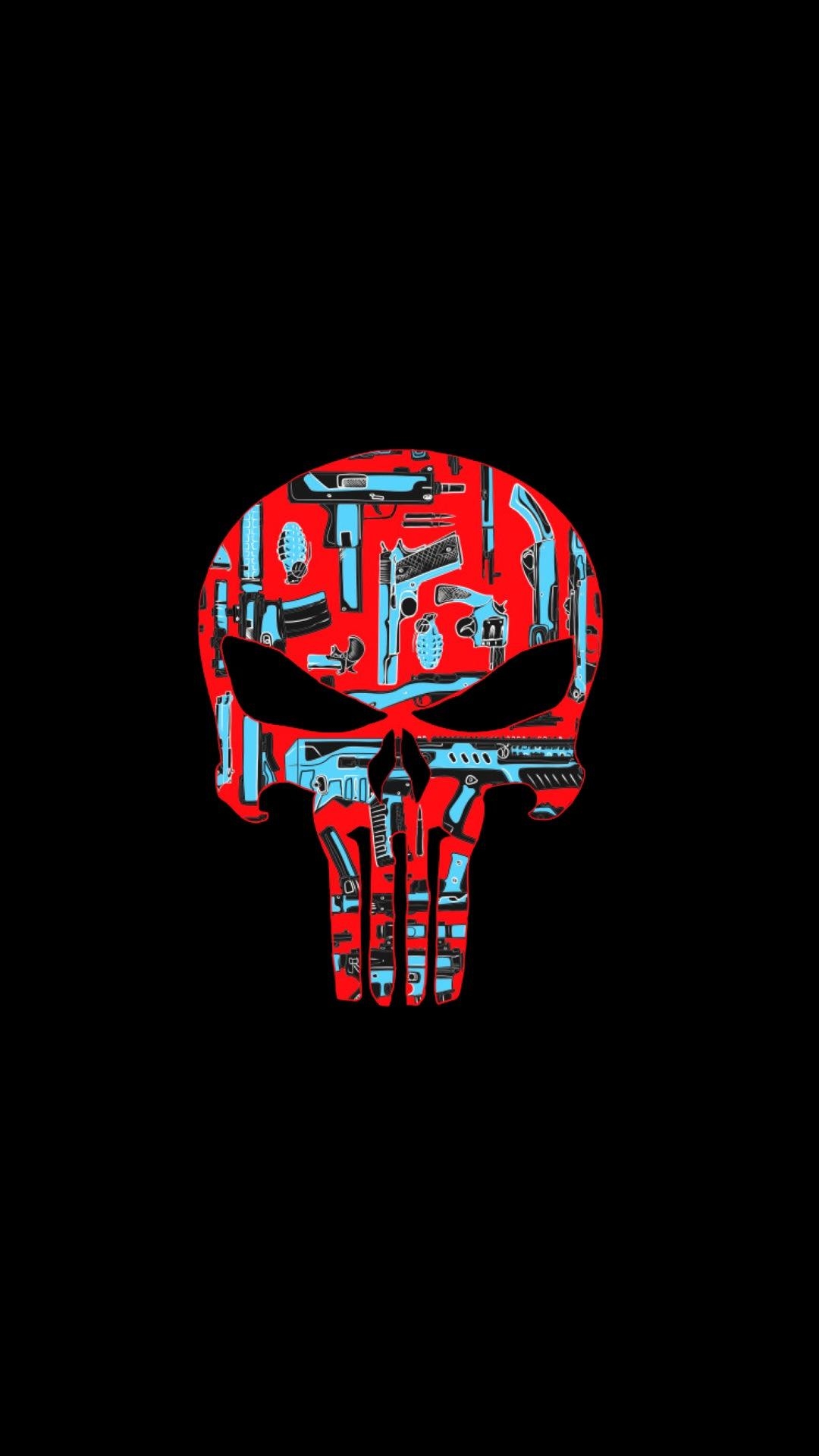 1080x1920 AMOLED Punisher Skull Wallpaper (), Phone