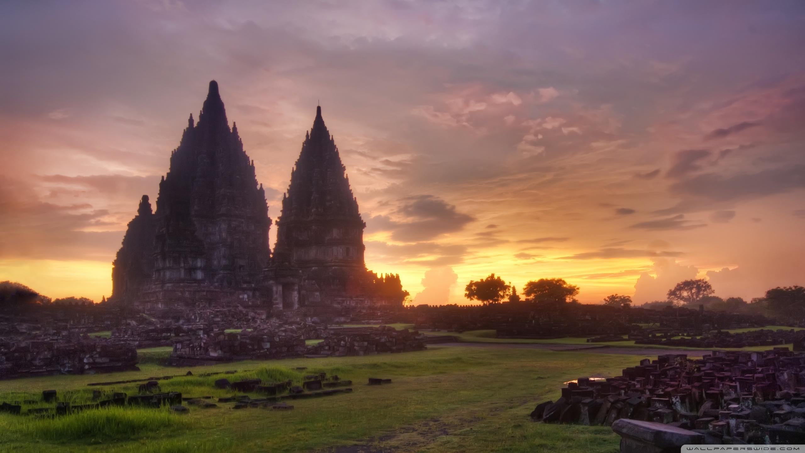 2560x1440 Prambanan Temple in Indonesia Thousand Wonders Wallpaper, Desktop