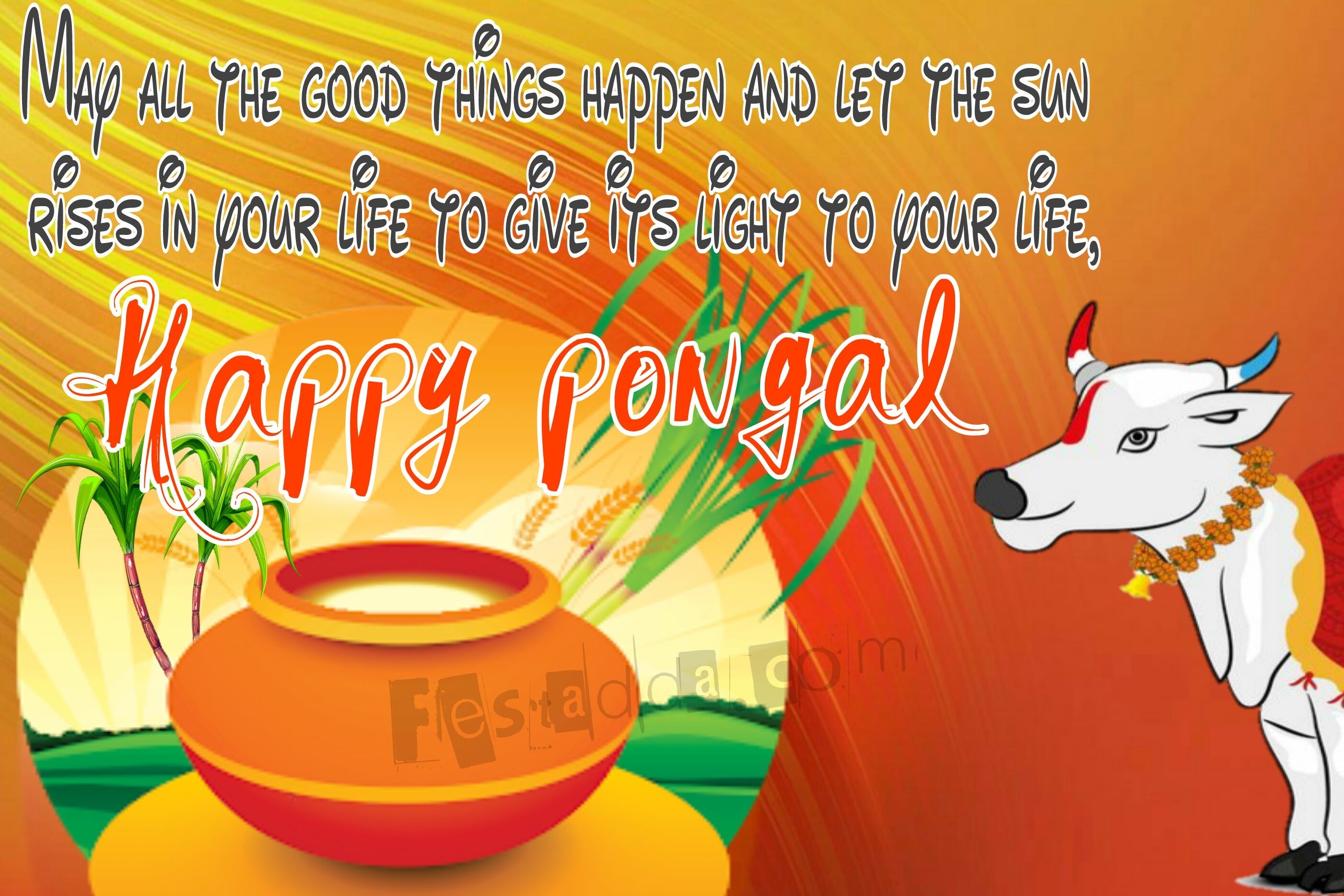 2810x1870 Pongal Valthu In Tamil தமிழில் பொங்கல் வால்டு Pongal HD Clipart Png Wallpaper & Background Download, Desktop