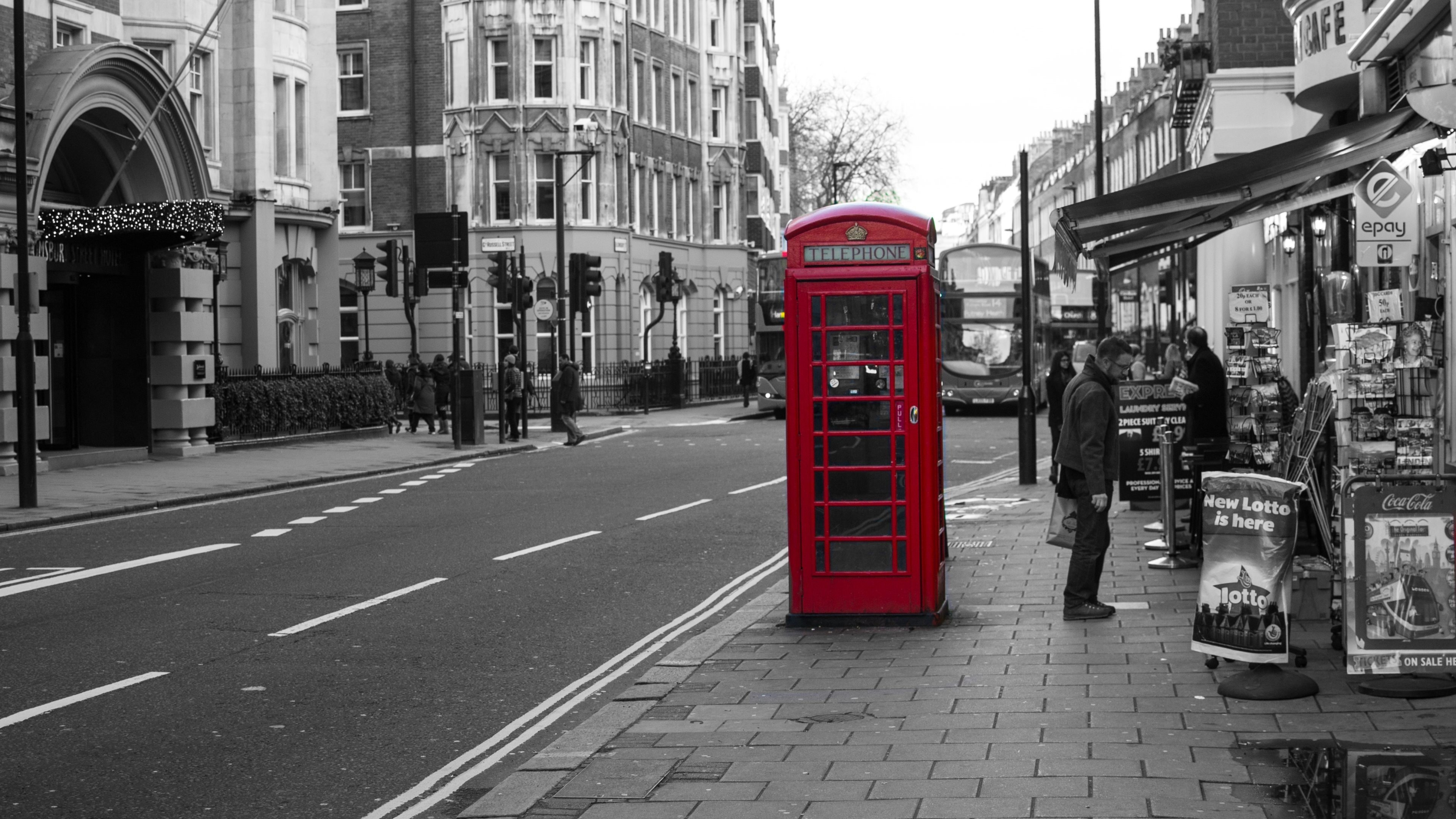 3840x2160 Black and White London Wallpaper, Desktop