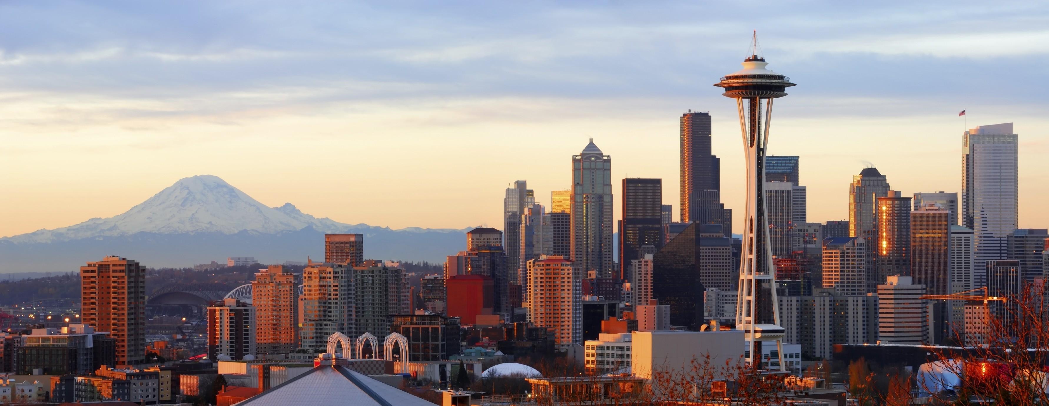 3570x1380 Seattle HD Wallpaper, Dual Screen