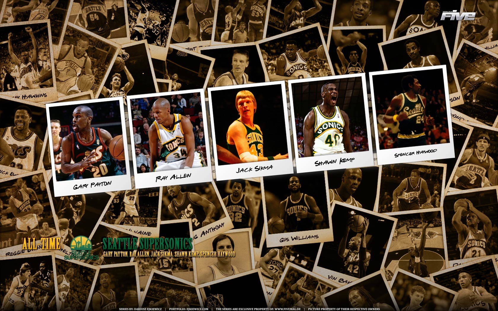 1680x1050 Seattle SuperSonics Legends Widescreen Wallpaper, Desktop