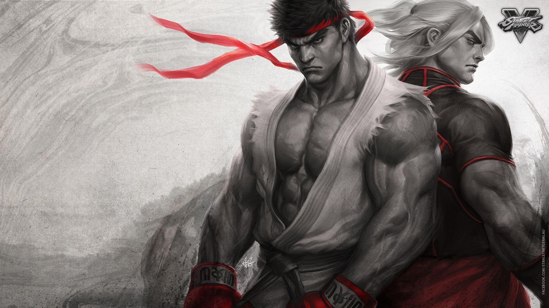 1920x1080 Wallpaper Ryu, Ken, Street Fighter V, Games, Desktop