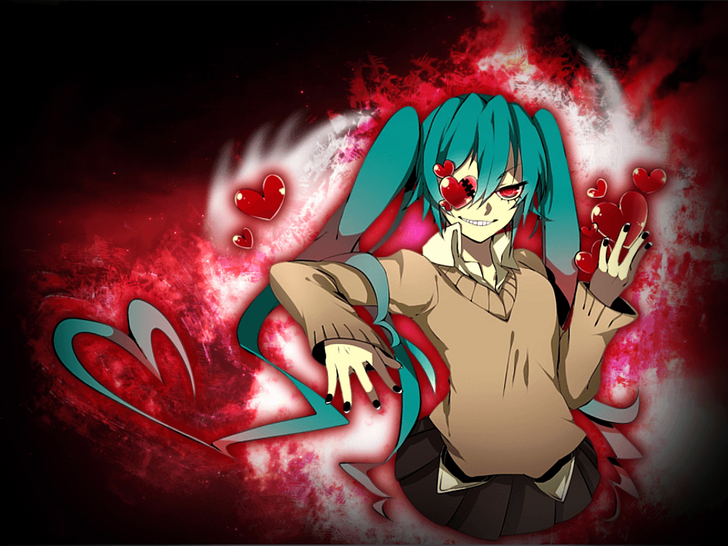 1030x770 Evil Miku Wallpaper, Desktop