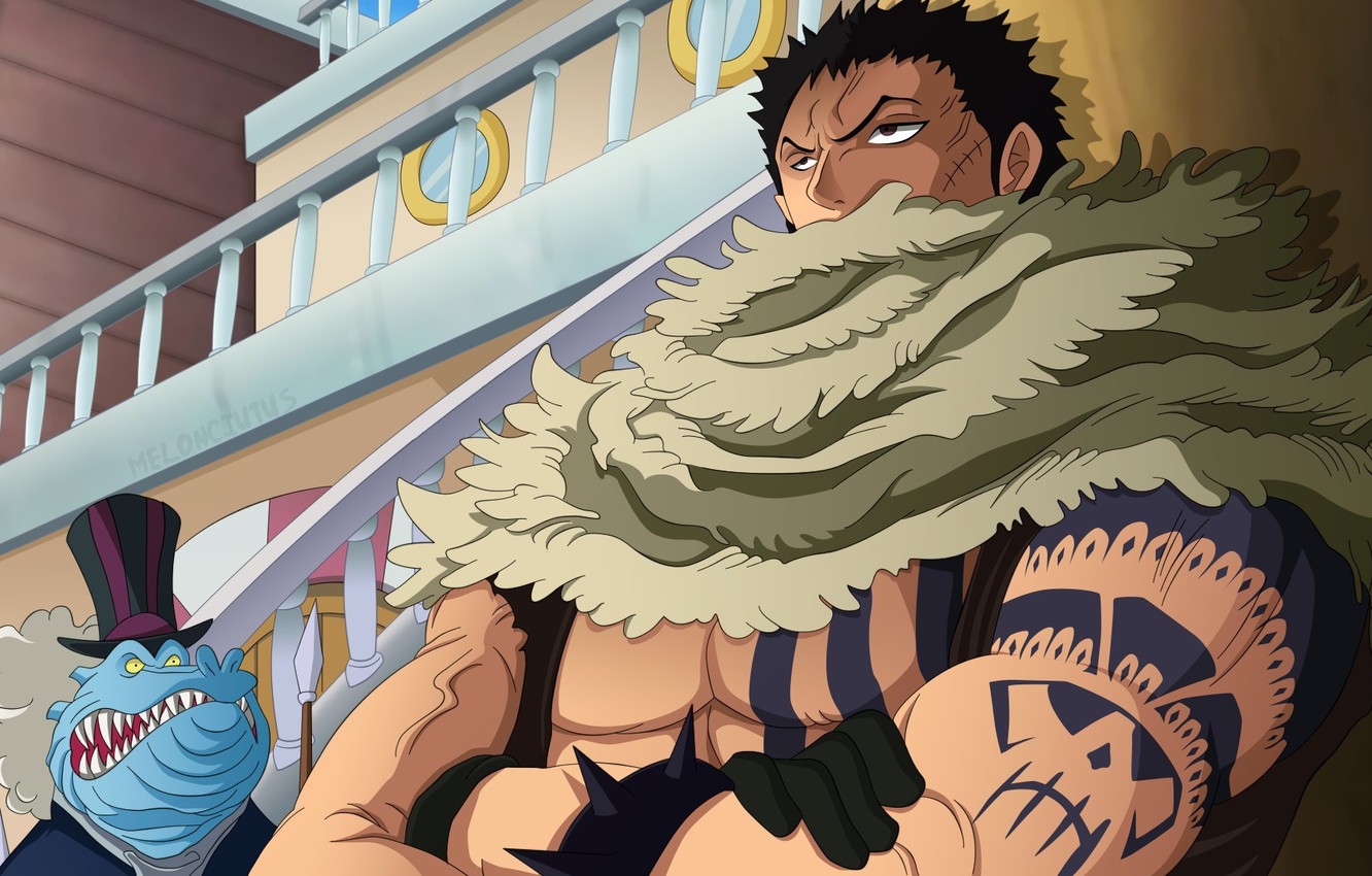 1340x850 Wallpaper game, One Piece, pirate, hat, anime, tatoo, asian, manga, japanese, oriental, asiatic, strong, akuma from mi, top hat, by melonciutus, Charlotte Katakuri image for desktop, section сёнэн, Desktop