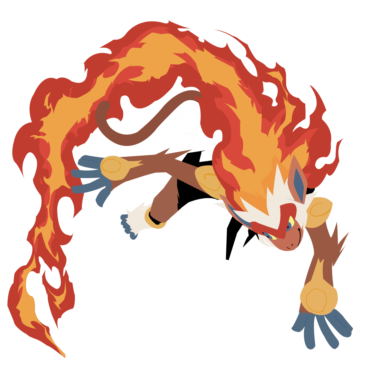 1280x1280 Infernape, Phone