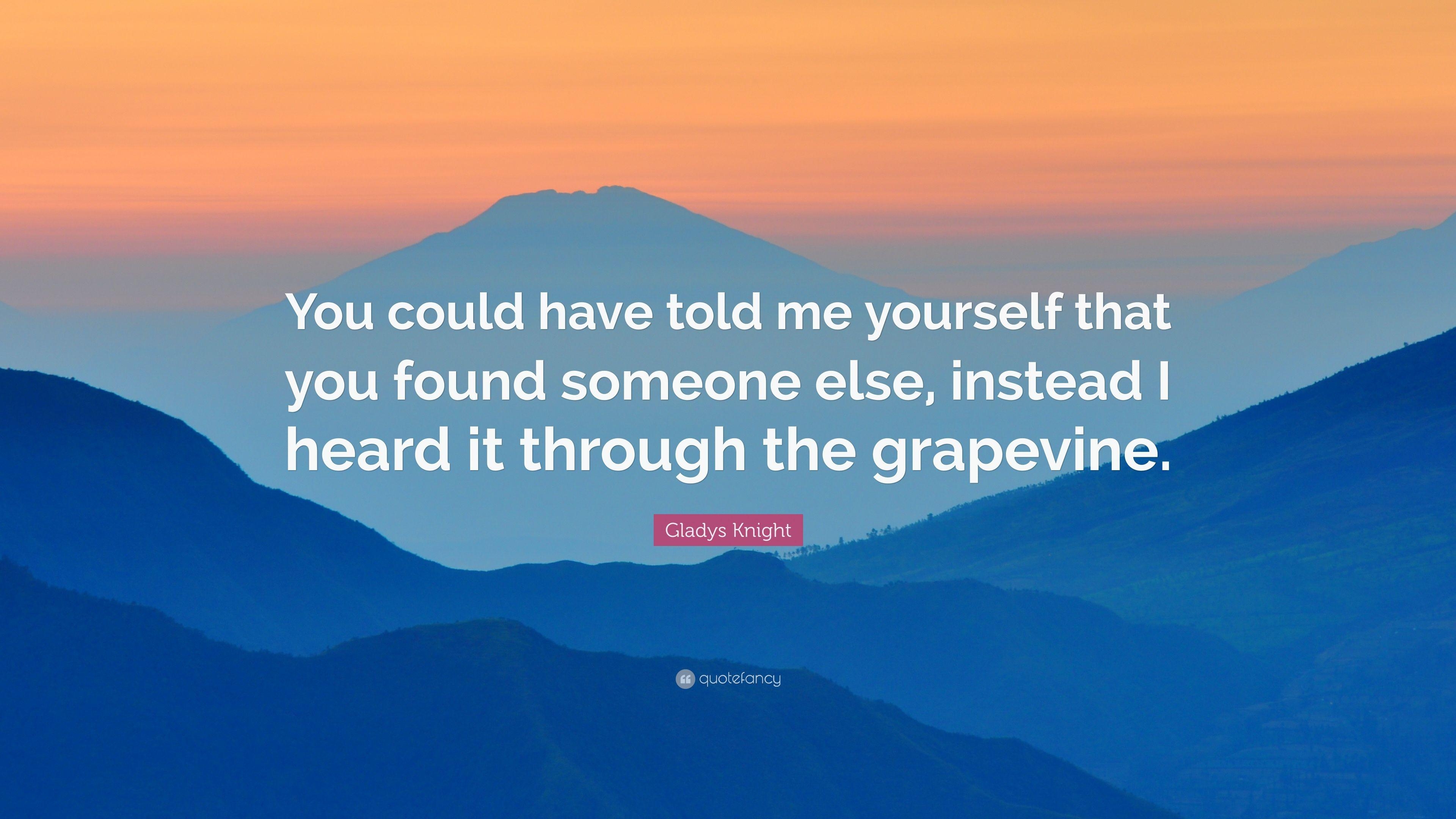 3840x2160 Gladys Knight Quote: “You could have told me yourself that you found, Desktop