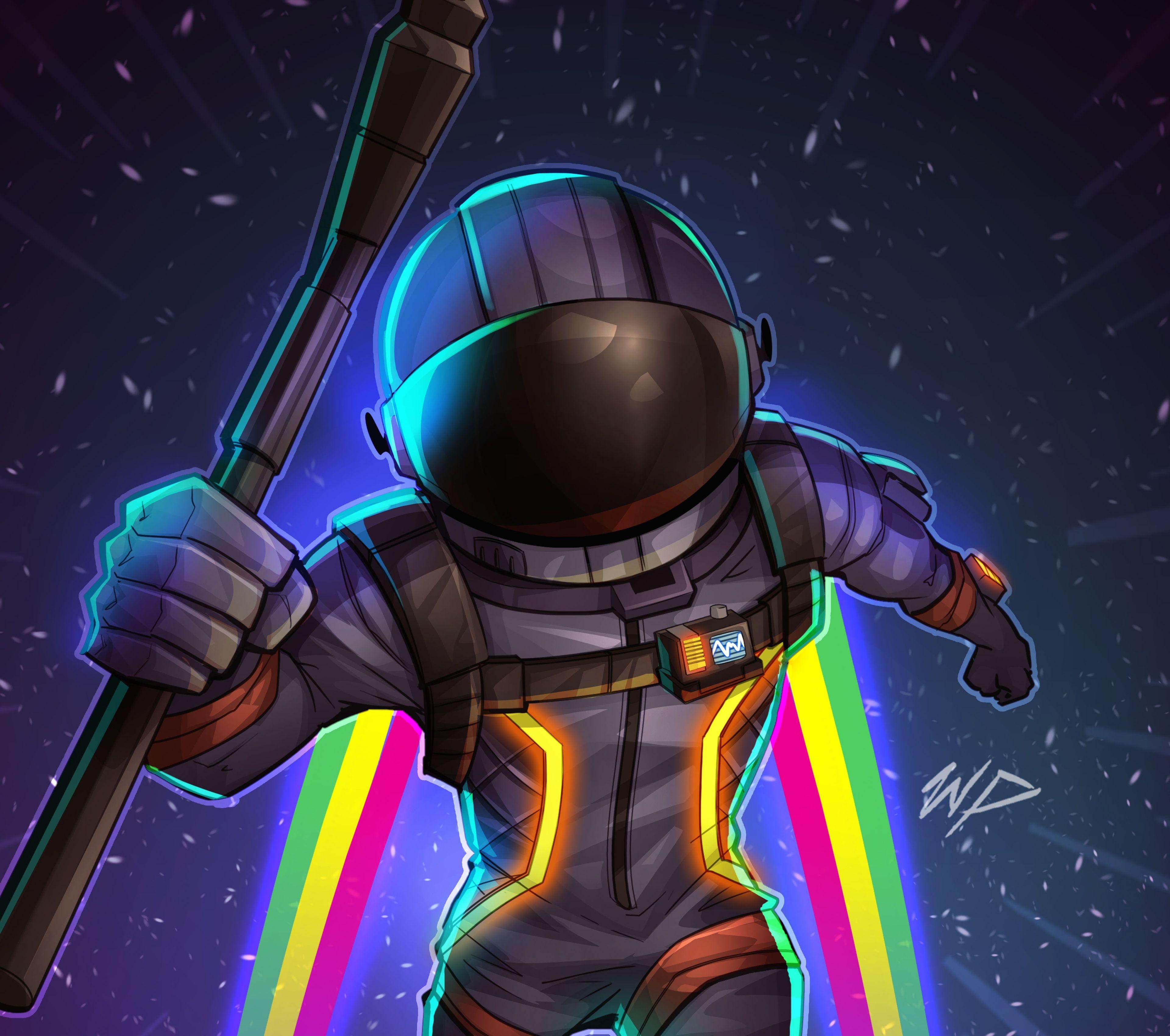 3840x3400 Wallpaper Dark Voyager, Fortnite Battle Royale, 4K, Creative, Desktop