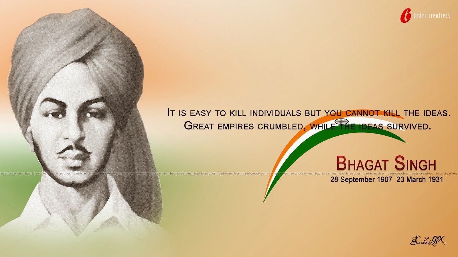 1600x900 Bhagat Singh Desktop Wallpaper 12099, Desktop