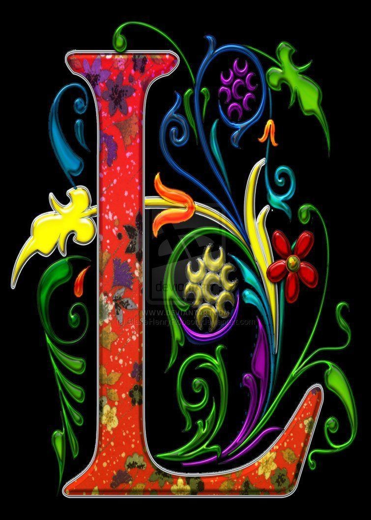 760x1060 Regal Letter L Monogram Art, Phone