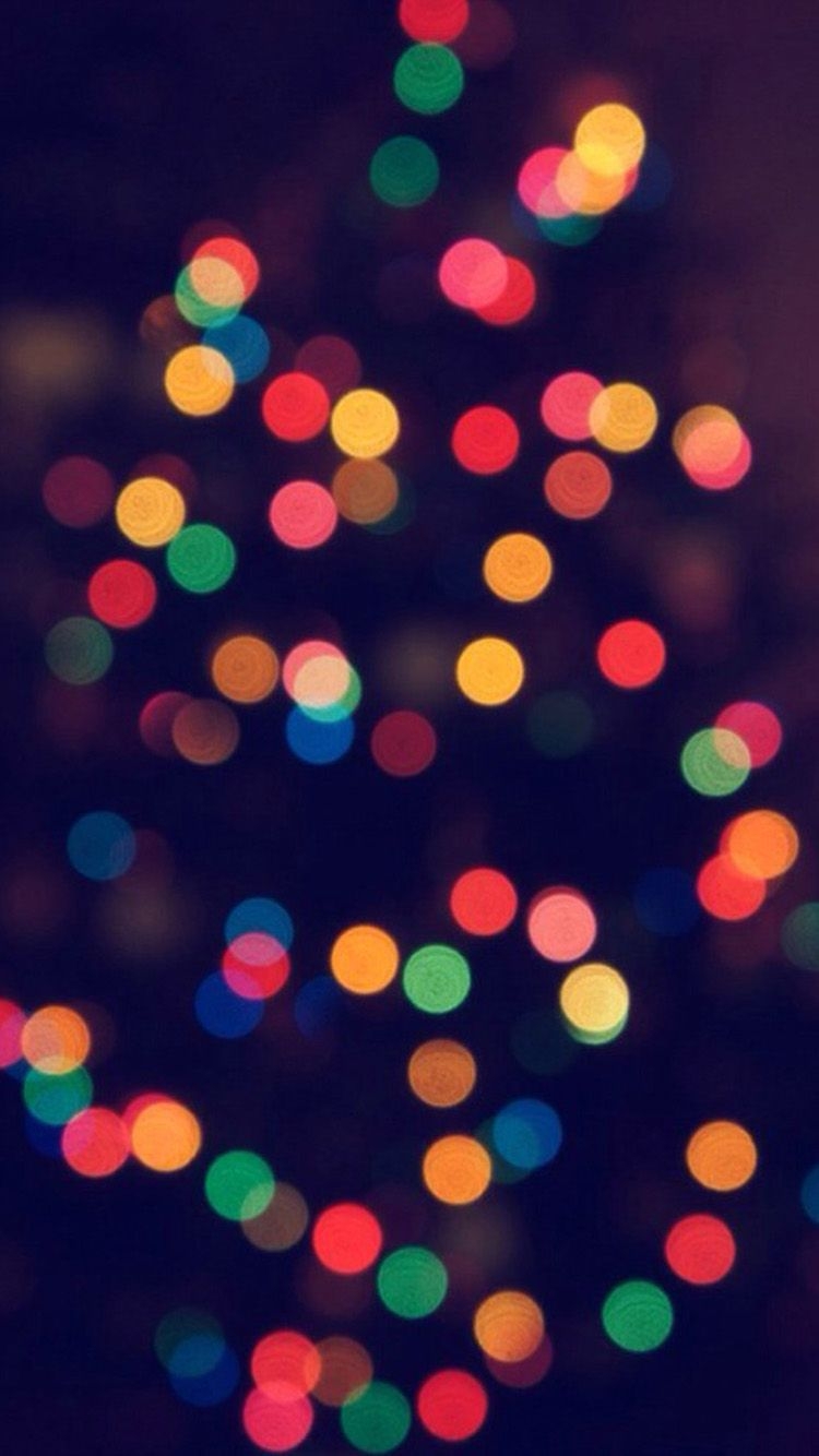 750x1340 Christmas Lights Wallpaper iPhone, Phone