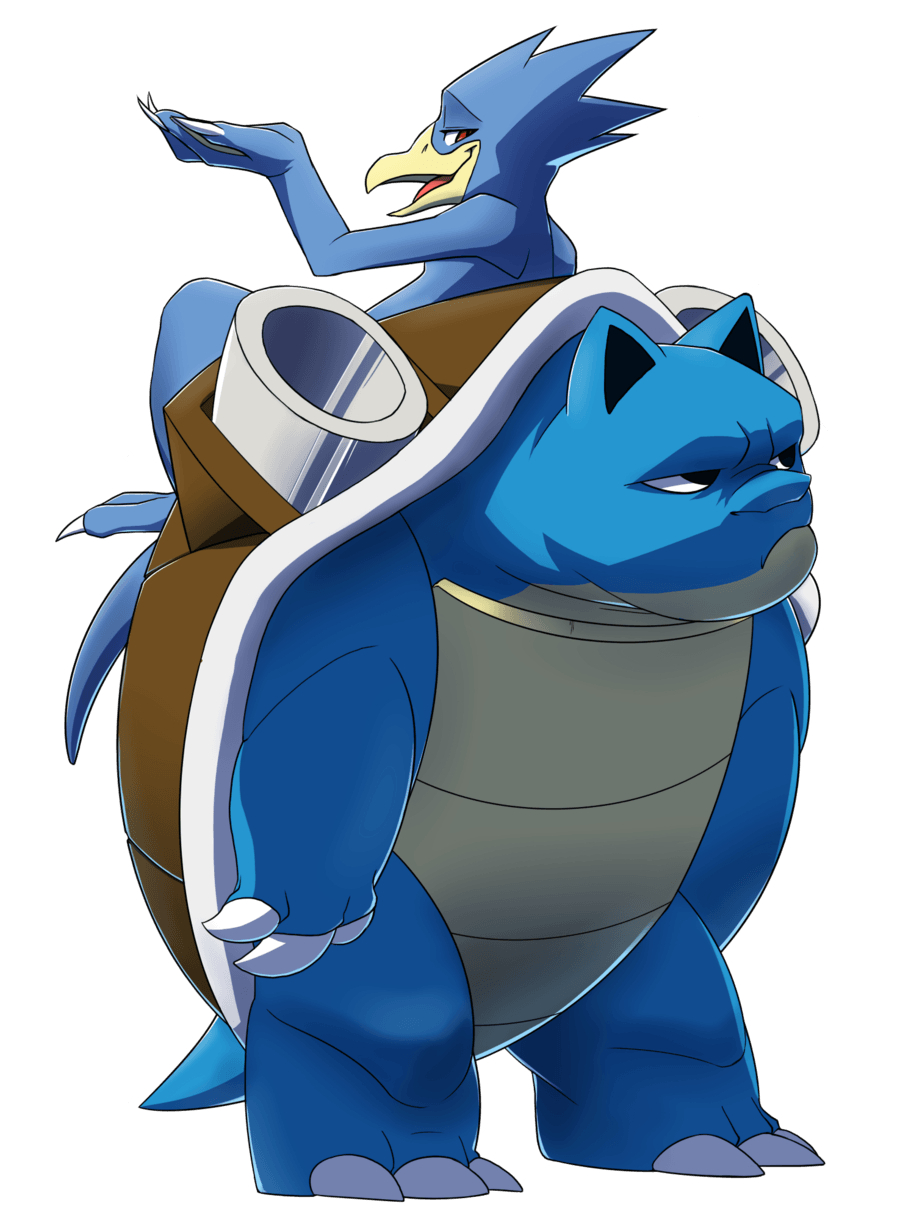 900x1220 Pokeddex day 11: Golduck and Blastoise, Phone