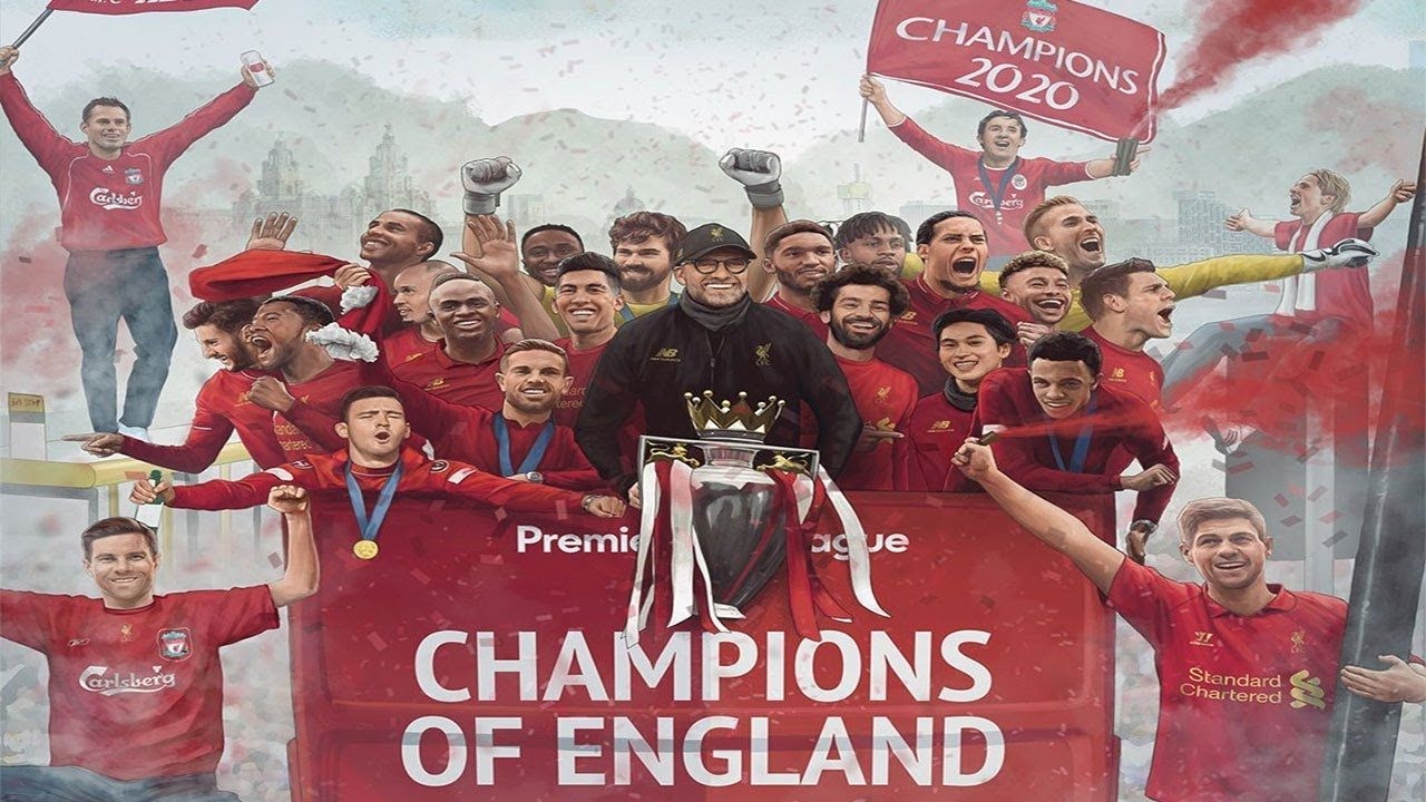 1280x720 LIVERPOOL PREMIER LEAGUE WINNERS MONTAGE!!. FANS CELEBRATE AT, Desktop