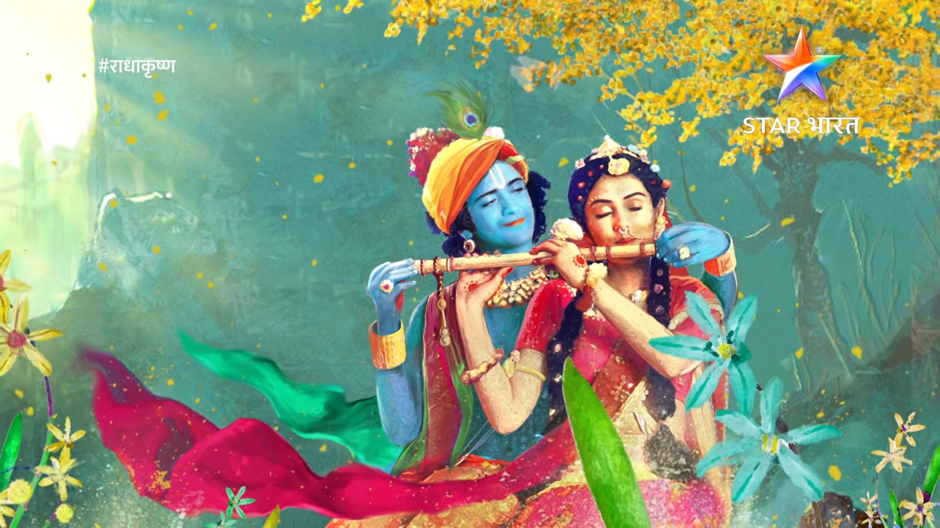 1920x1080 Radha Krishna Star Bharat Serial HD Wallpaper 1080p. Hindu Gods, Desktop