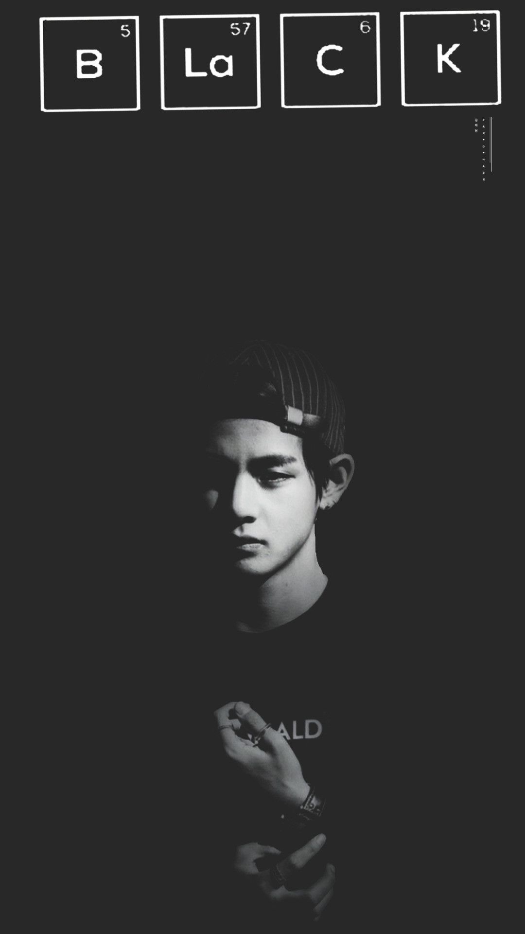 1080x1920 Awesome Bts V Wallpaper Black Background Photo, Phone