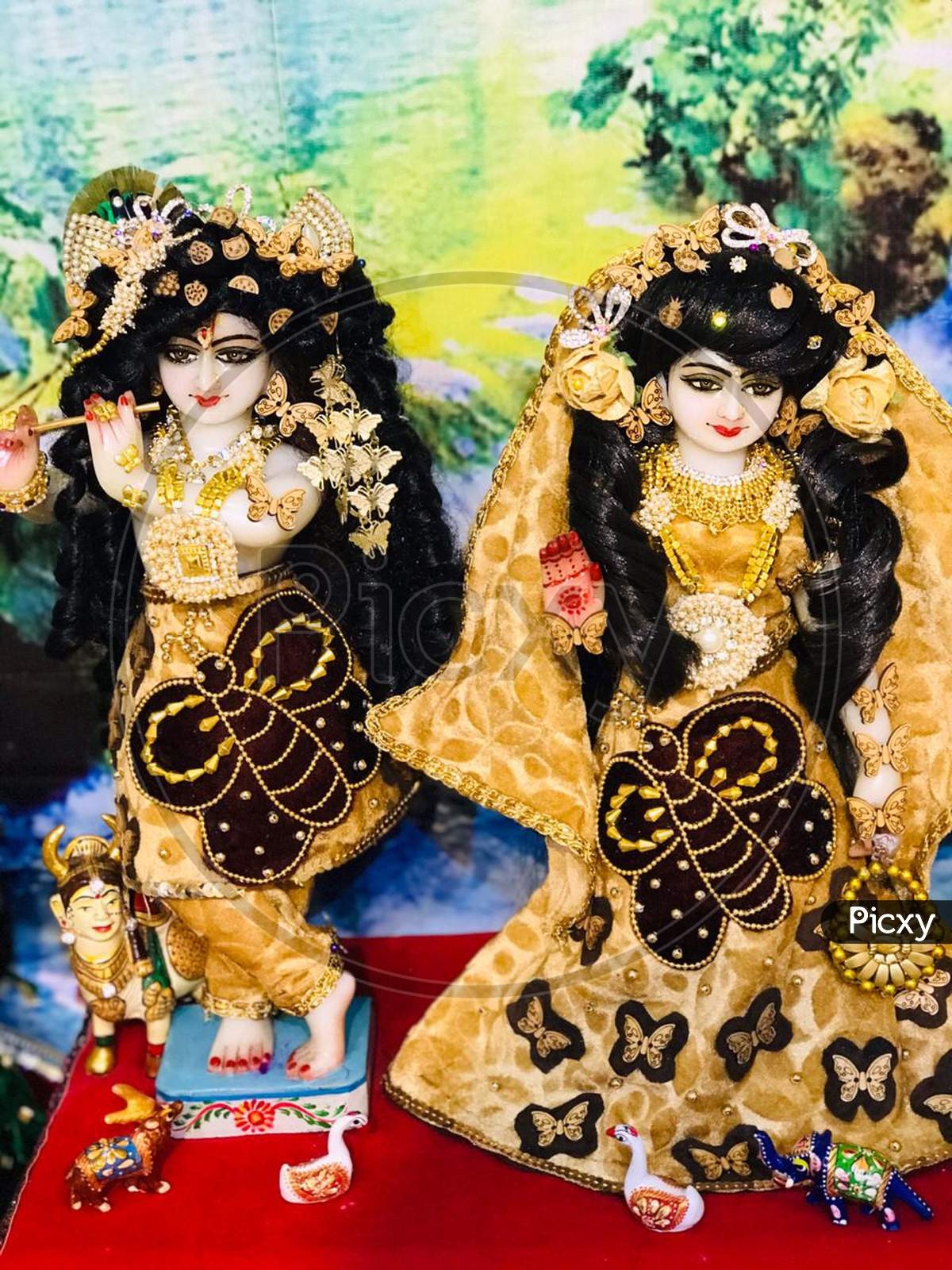 1200x1600 Image Of Radha Krishna Jaipuri Stylr Dress Shringar KM391135 Picxy, Phone