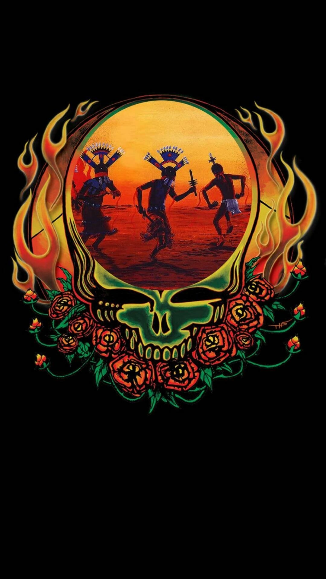 1080x1920 Grateful Dead SYF Native American Art / iPhone HD Wallpaper Background Download (png / jpg) (2022), Phone