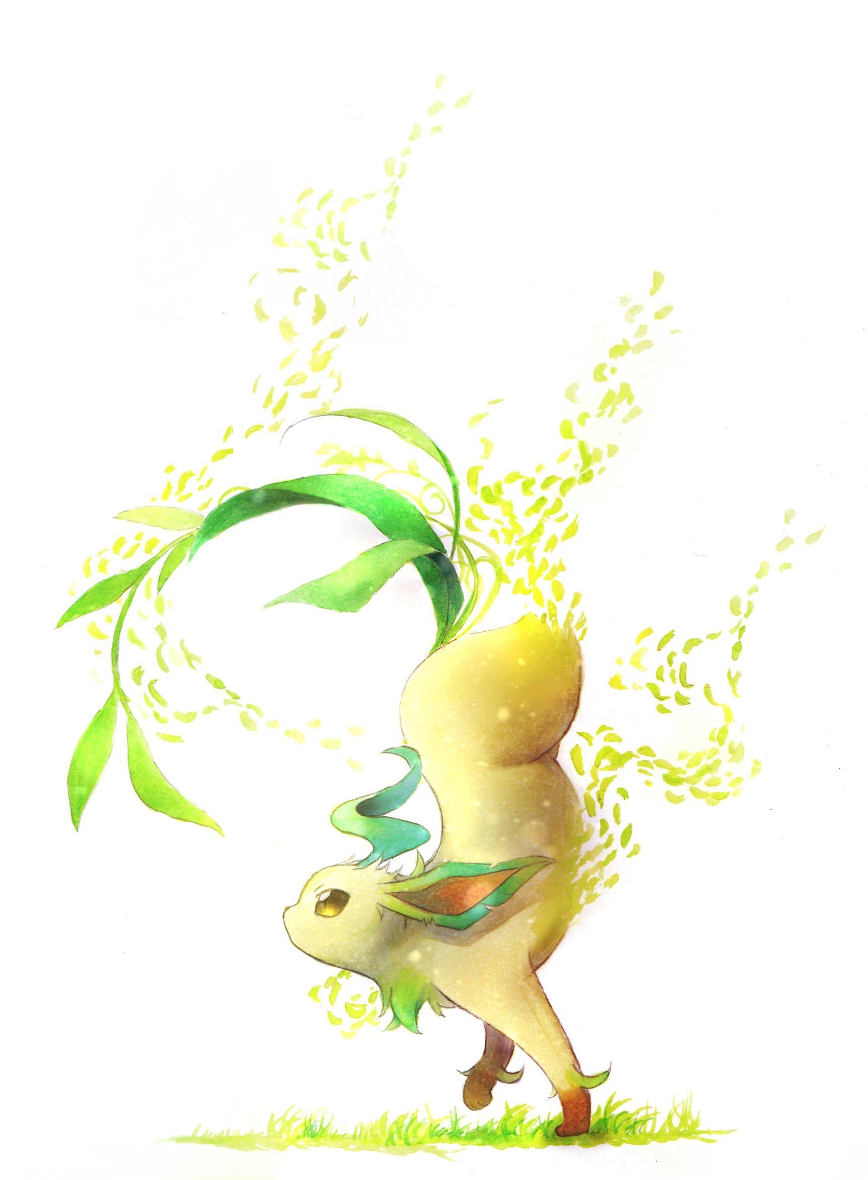 1730x2340 Leafeonémon Wallpaper Anime Image, Phone