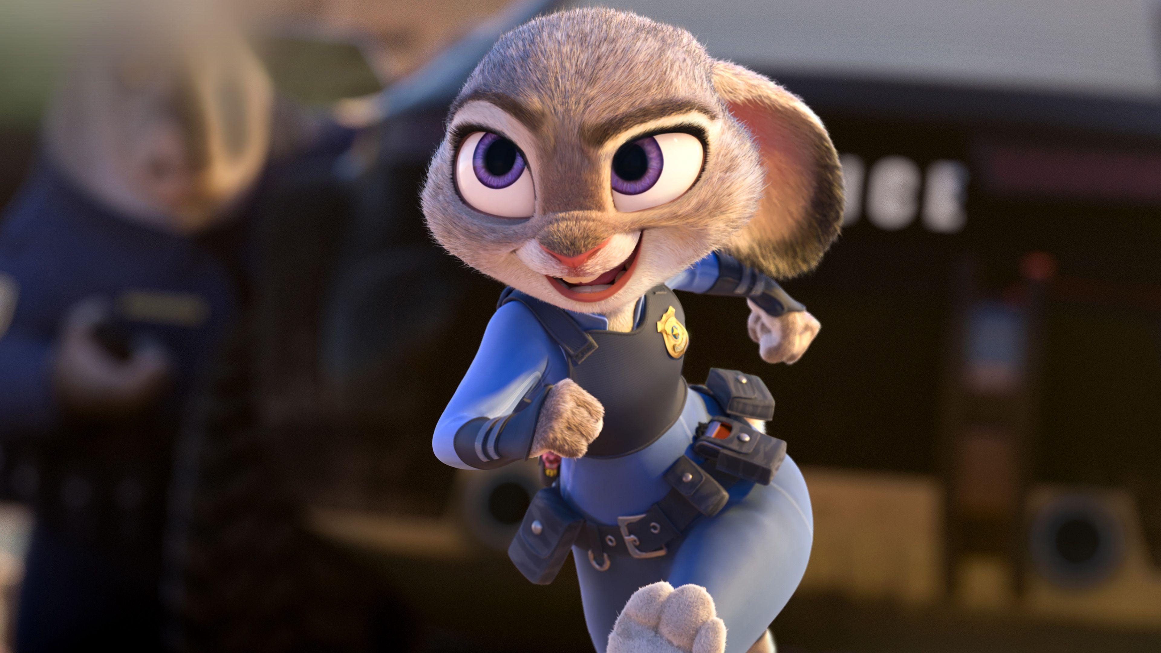 3840x2160 Zootopia Zudy Hopps Disney Art Cute Animal Wallpaper, Desktop