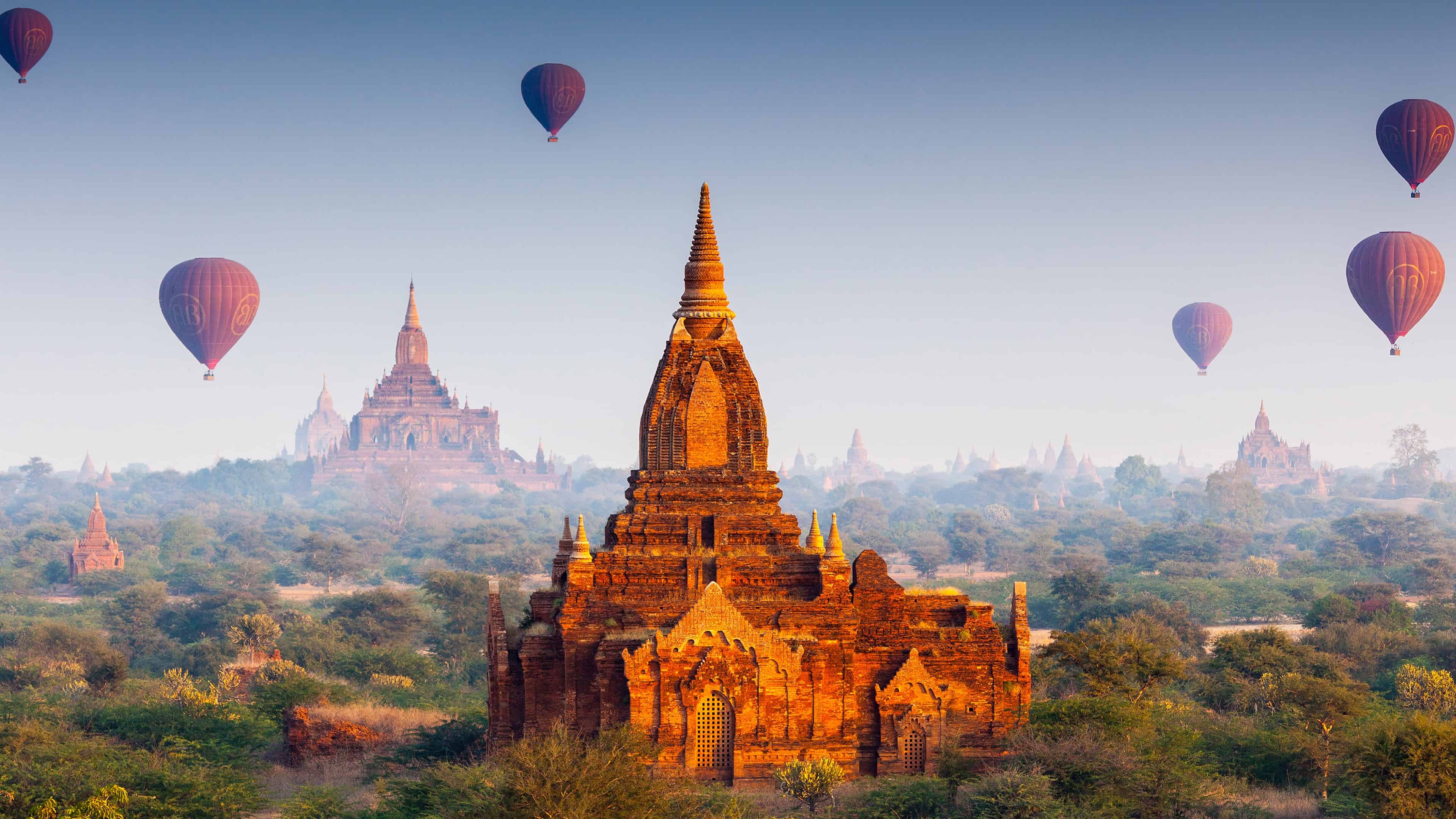 3840x2160 Buddhist Temples Bagan Myanmar UHD 4K Wallpaper, Desktop