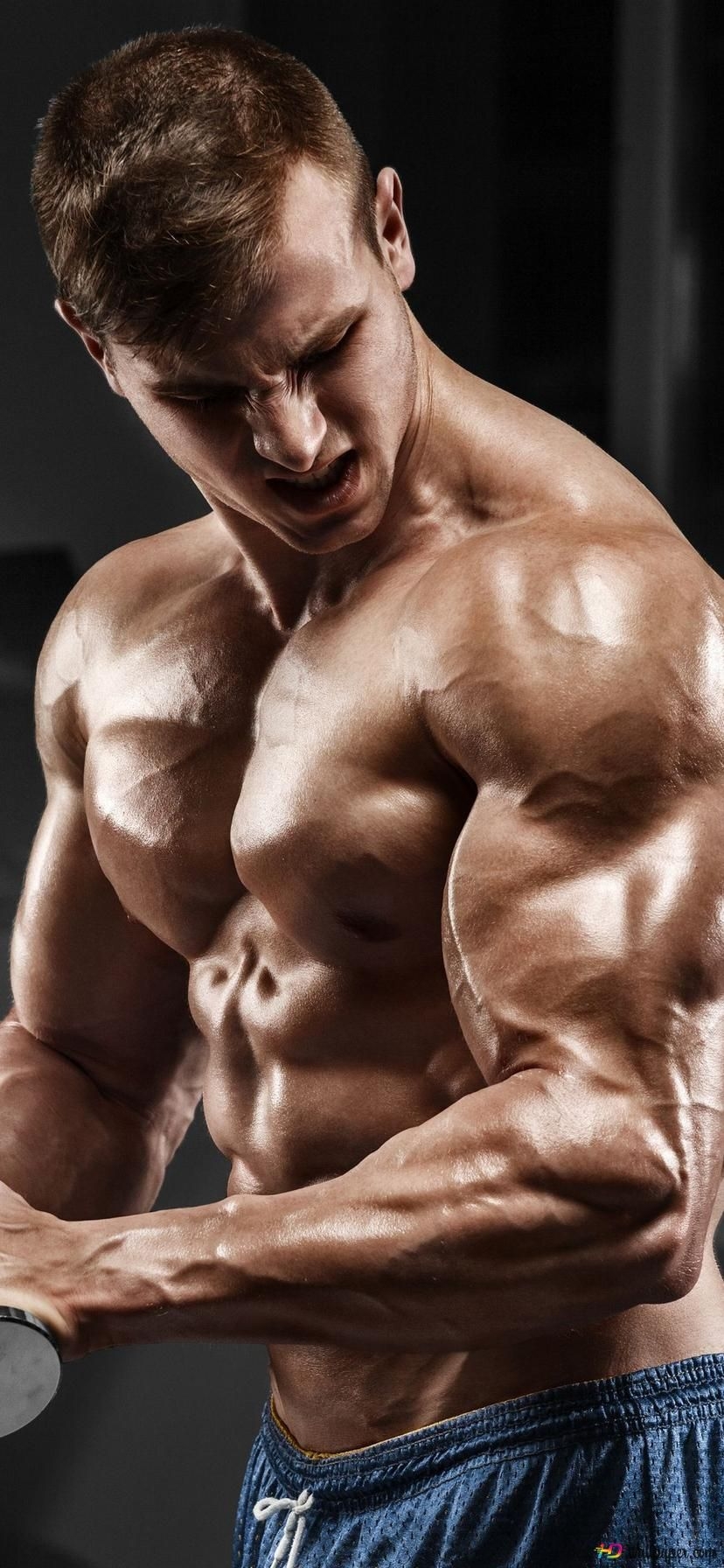 830x1800 4K Bodybuilder Wallpaper for Gym, Phone