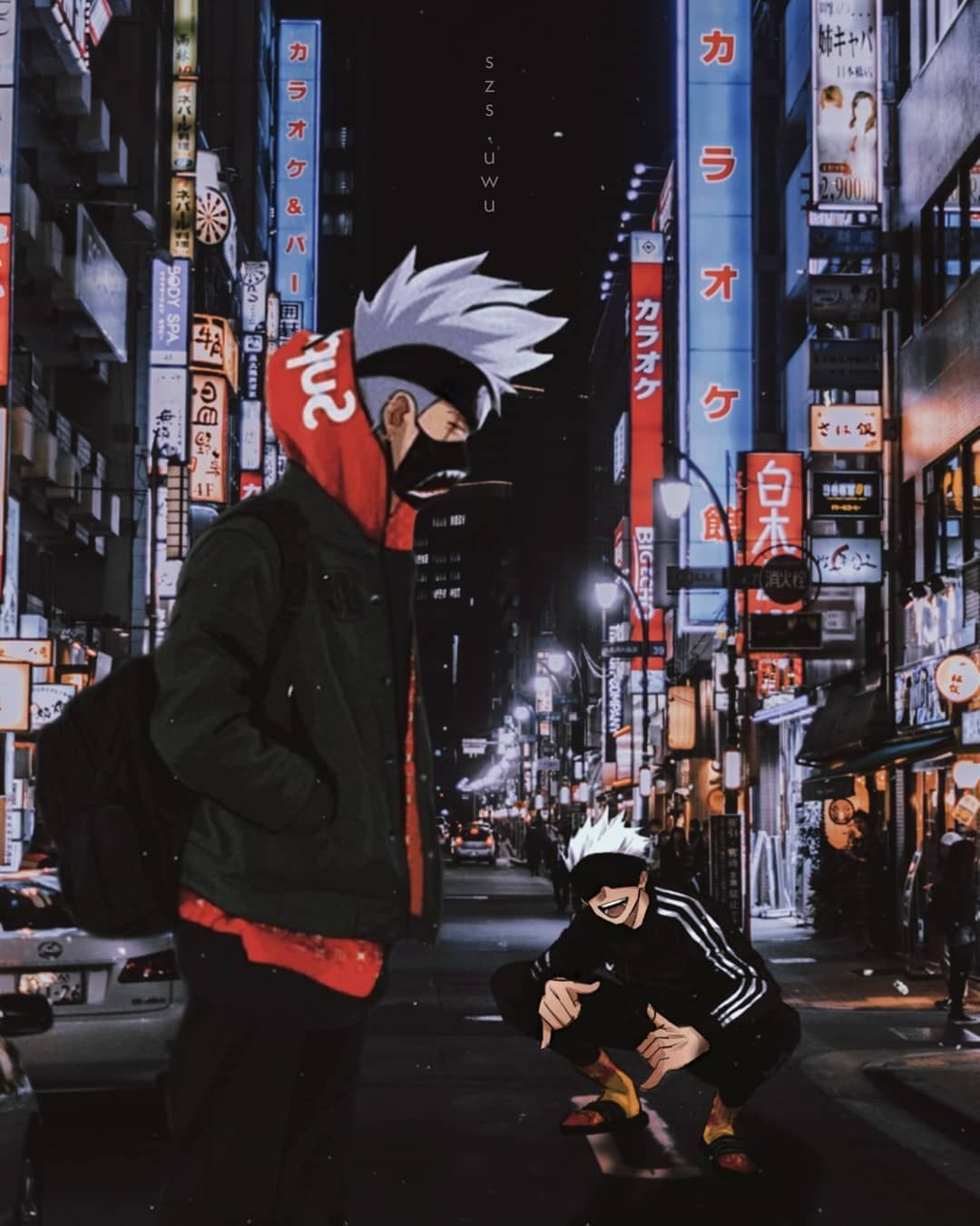 1080x1350 edeetar's Instagram profile post: “Ｄｒｉｐ·ｄｒｉｐ 》.... Kakashi & Gojo.... Do not forget to save share and follow. Kakashi, Kakashi sensei, Haikyuu anime, Phone