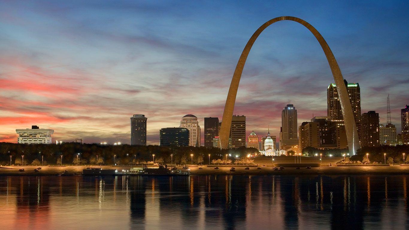 1370x770 St. Louis Skyline Wallpaper Free St. Louis Skyline, Desktop