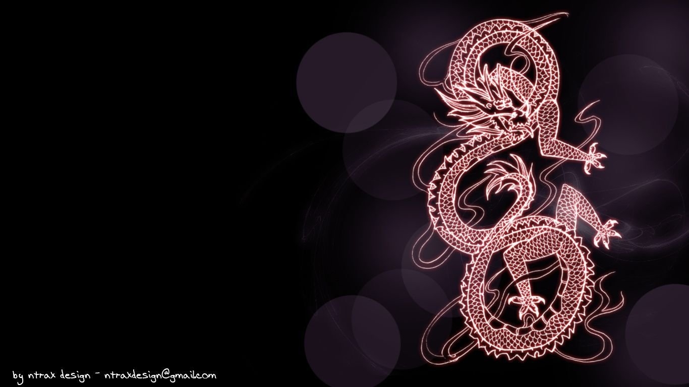 1370x770 Japanese Dragon Wallpaper, Desktop