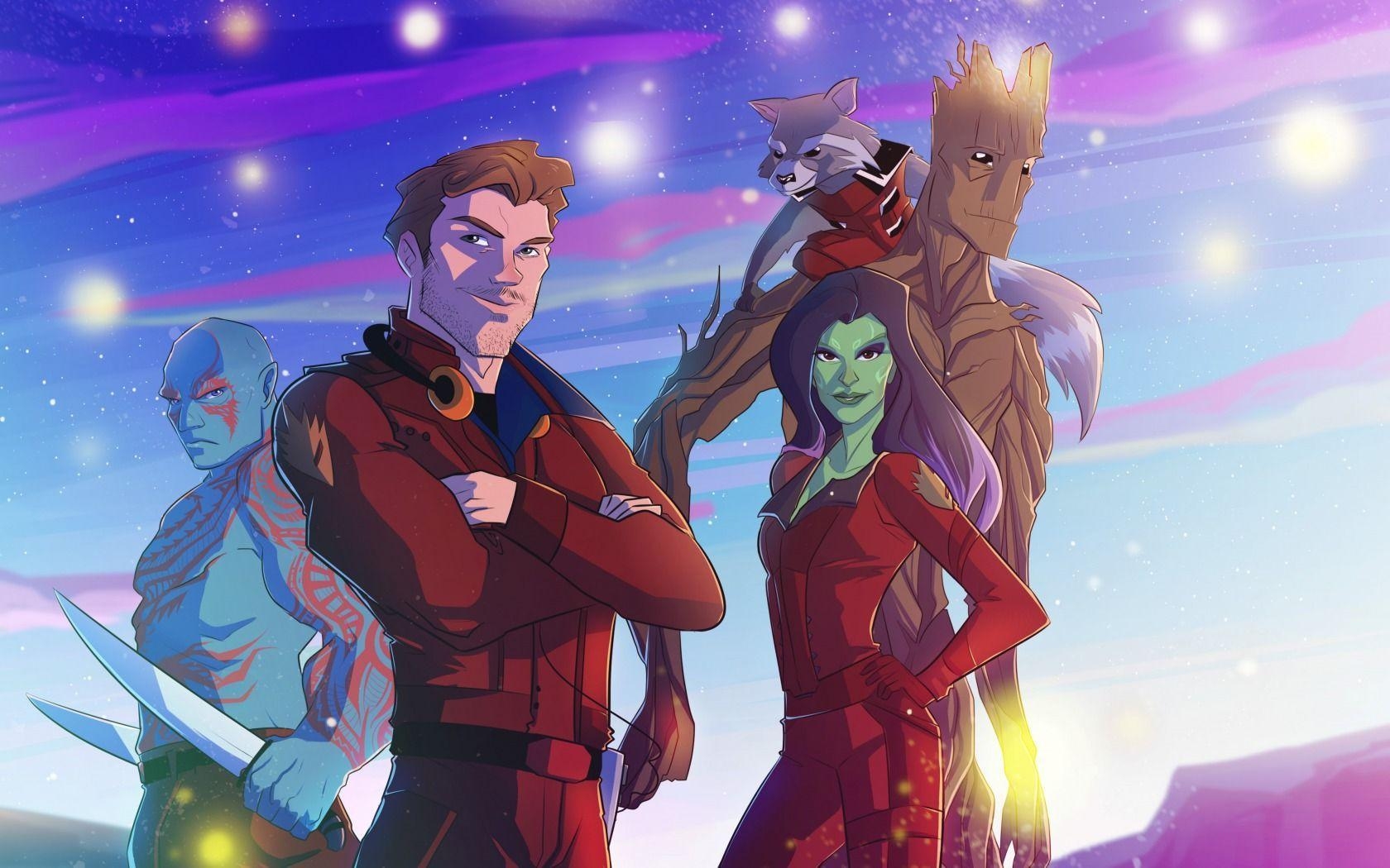 1680x1050 Wallpaper Guardians Of The Galaxy, Logo, Marvel, Star Lord, Gamora, Desktop