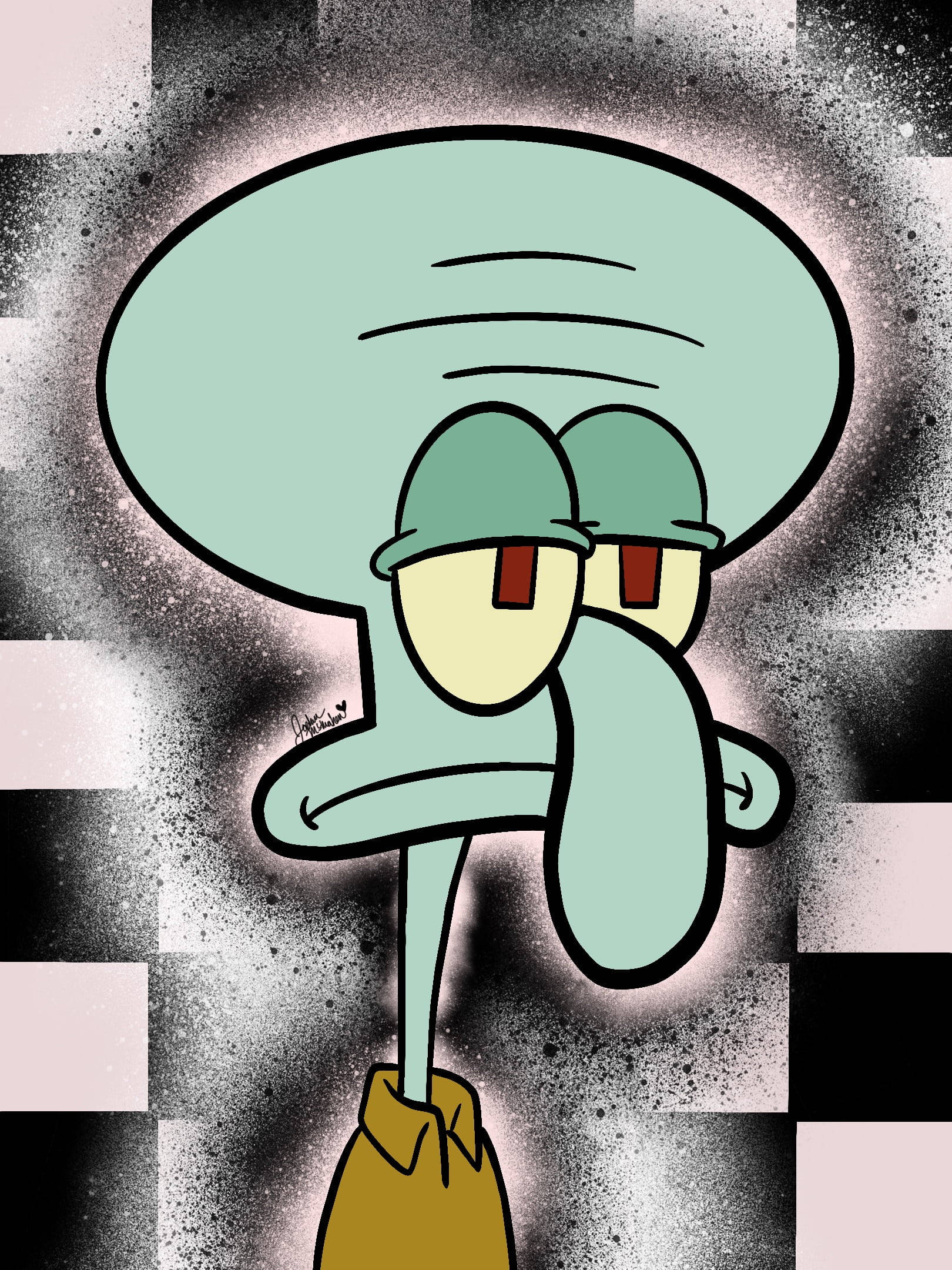 1620x2160 Download Funny Aesthetic Bored Squidward Wallpaper, Phone