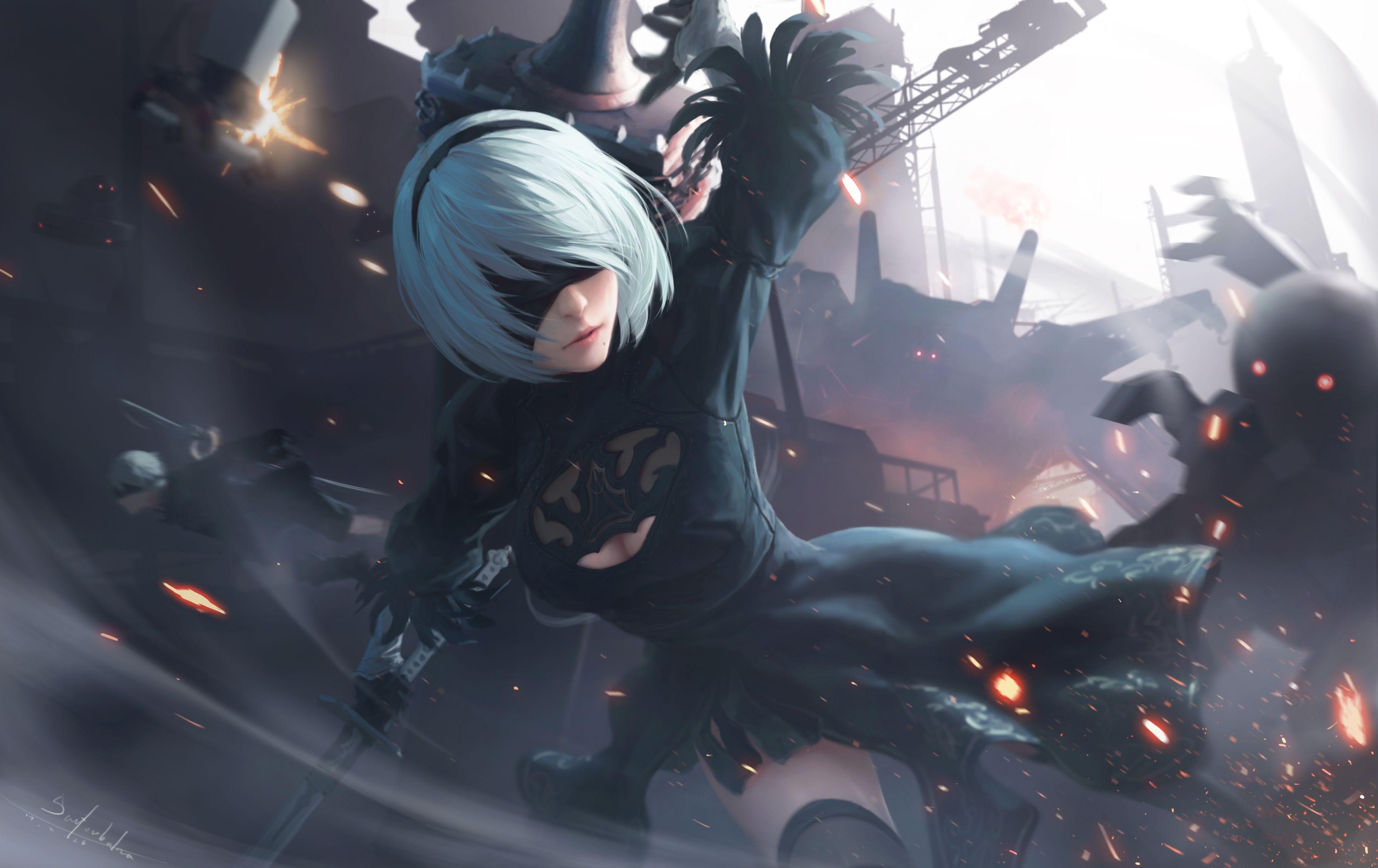 3940x2480 NieR: Automata HD Wallpaper, Desktop