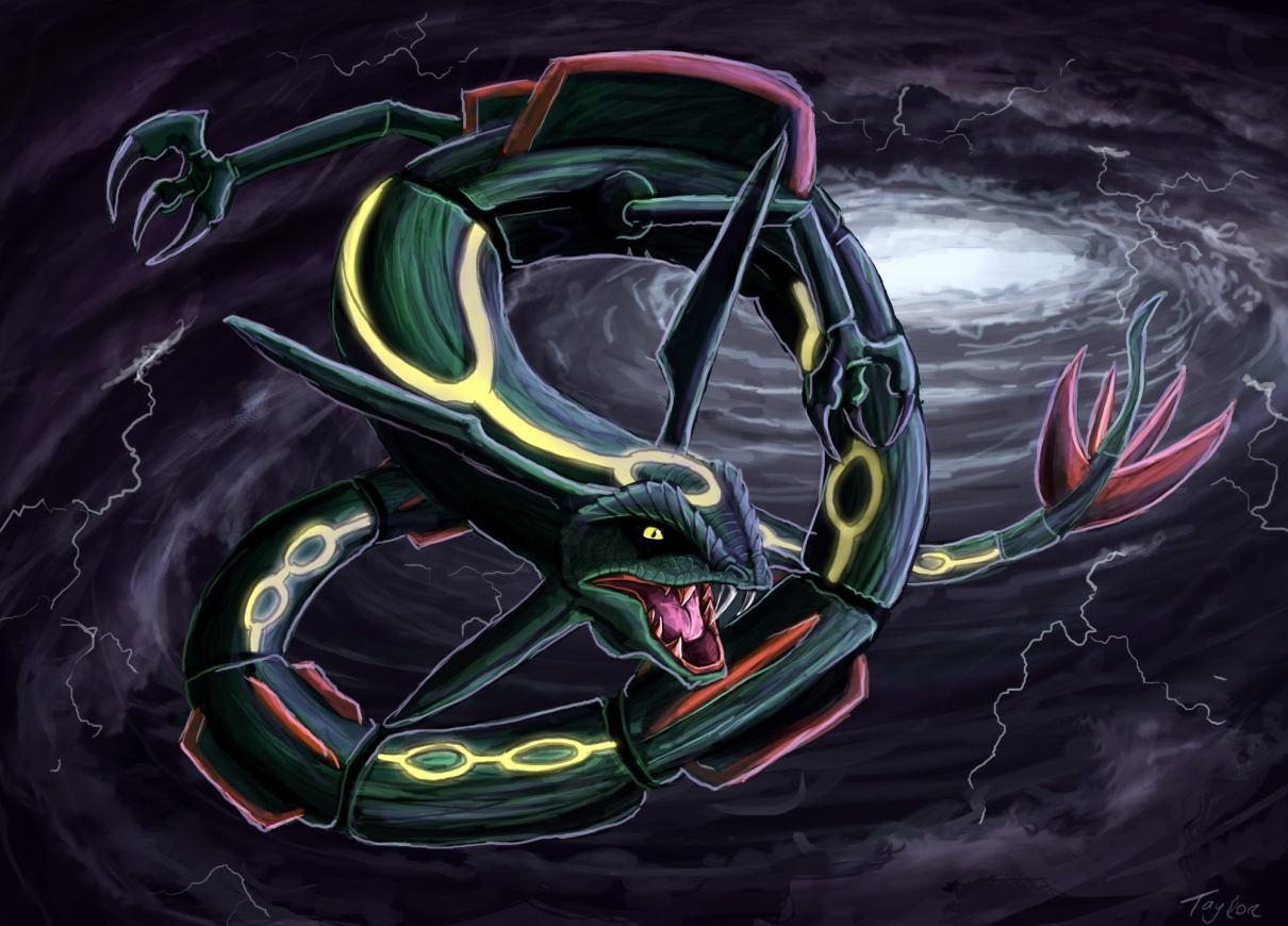 1210x870 Pokemon Wallpaper Shiny Rayquaza, Desktop