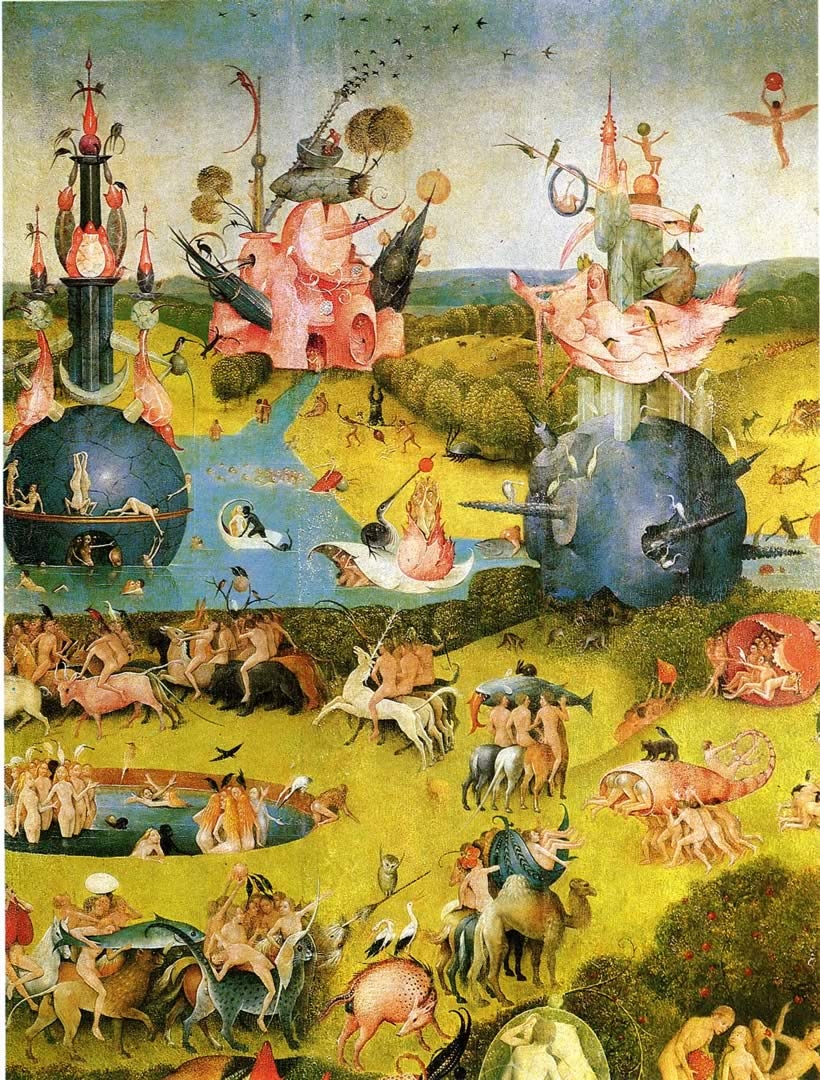 820x1080 The Garden Of Earthly Delights Ecclesias Paradise Bosch Wallpaper Image, Phone