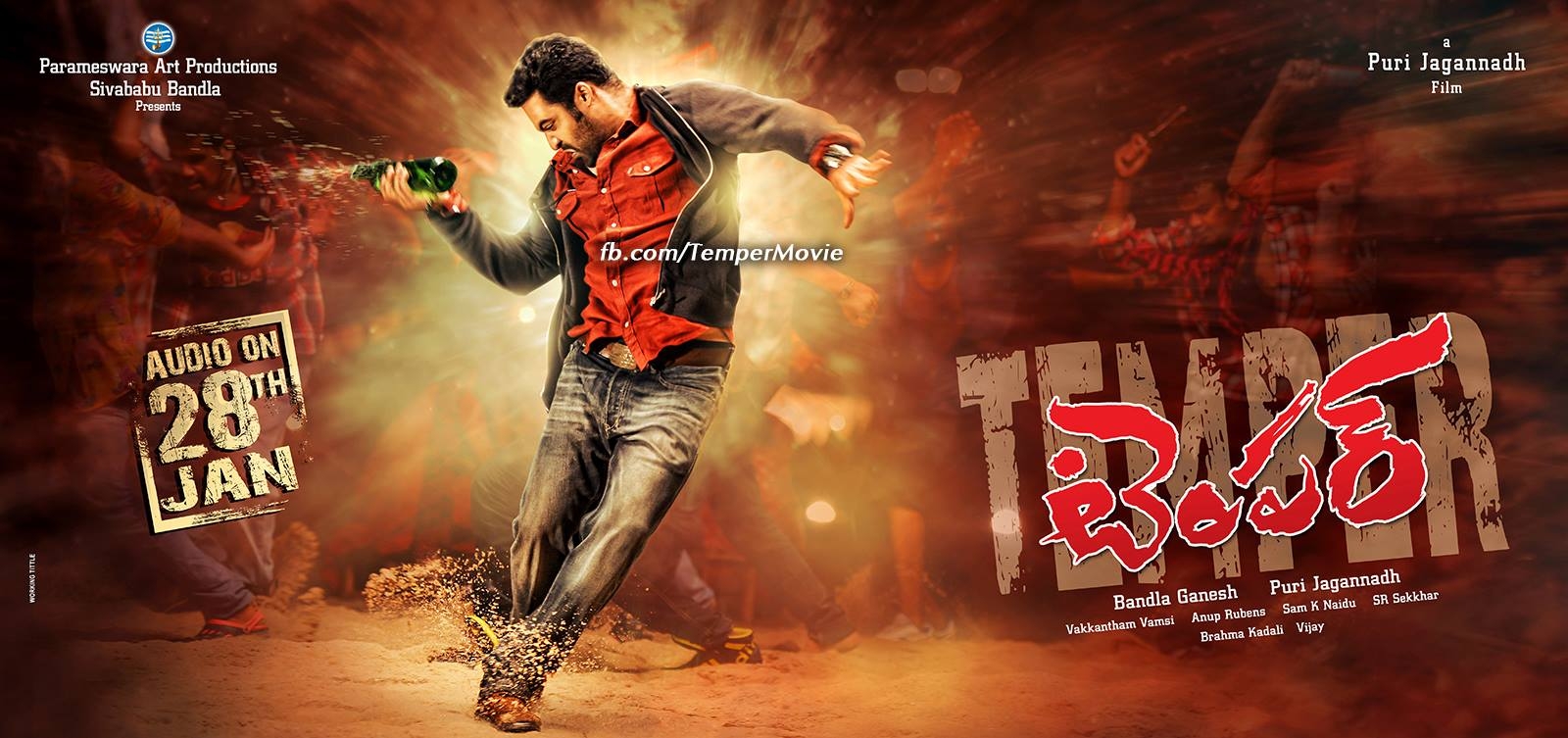 1600x760 Jr Ntr Kajal Agarwal Temper Movie Latest ULTRA HD PostersCineFrames, Dual Screen