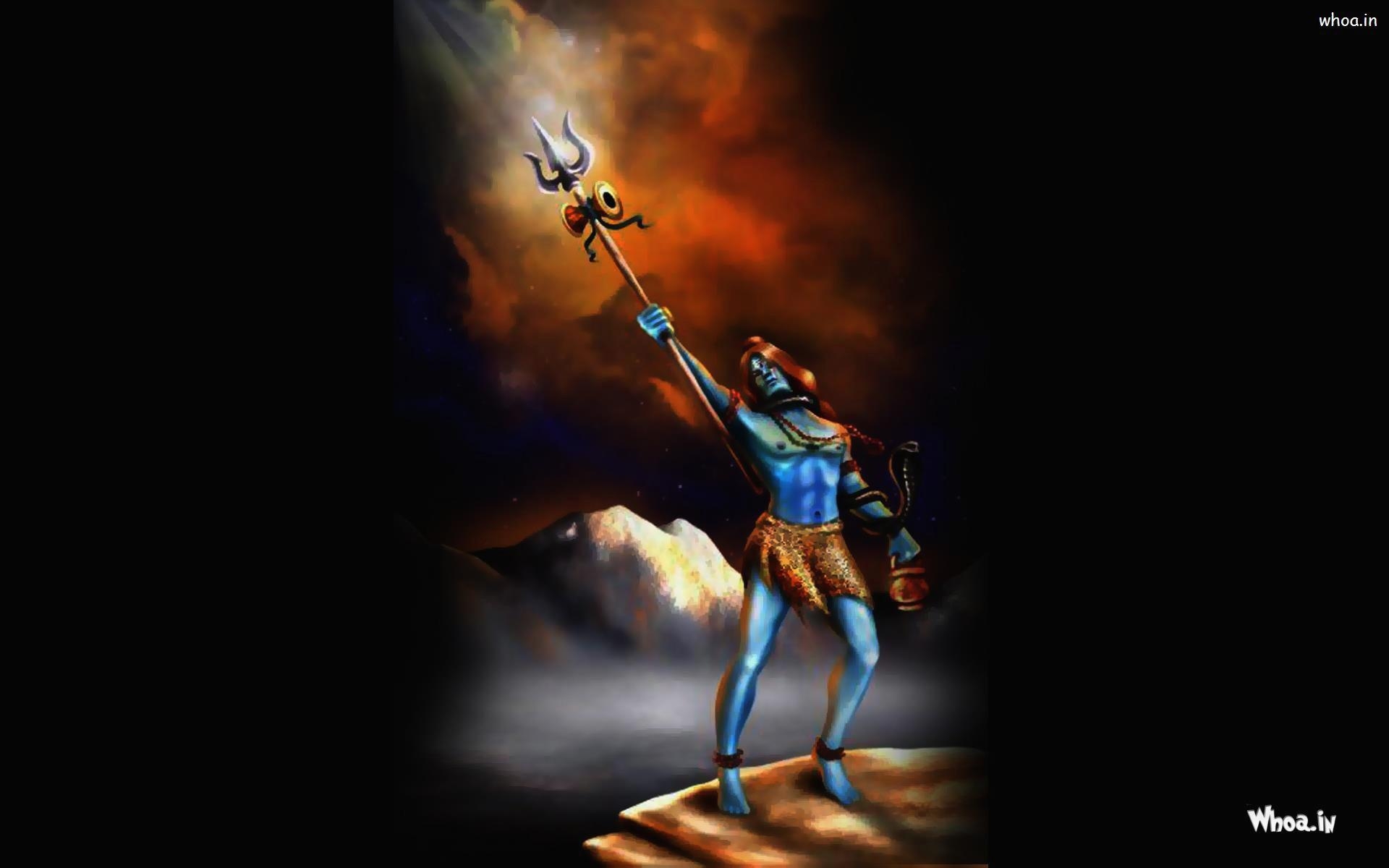 1920x1200 Lord Shiva Angry Wallpaper 3D, Desktop