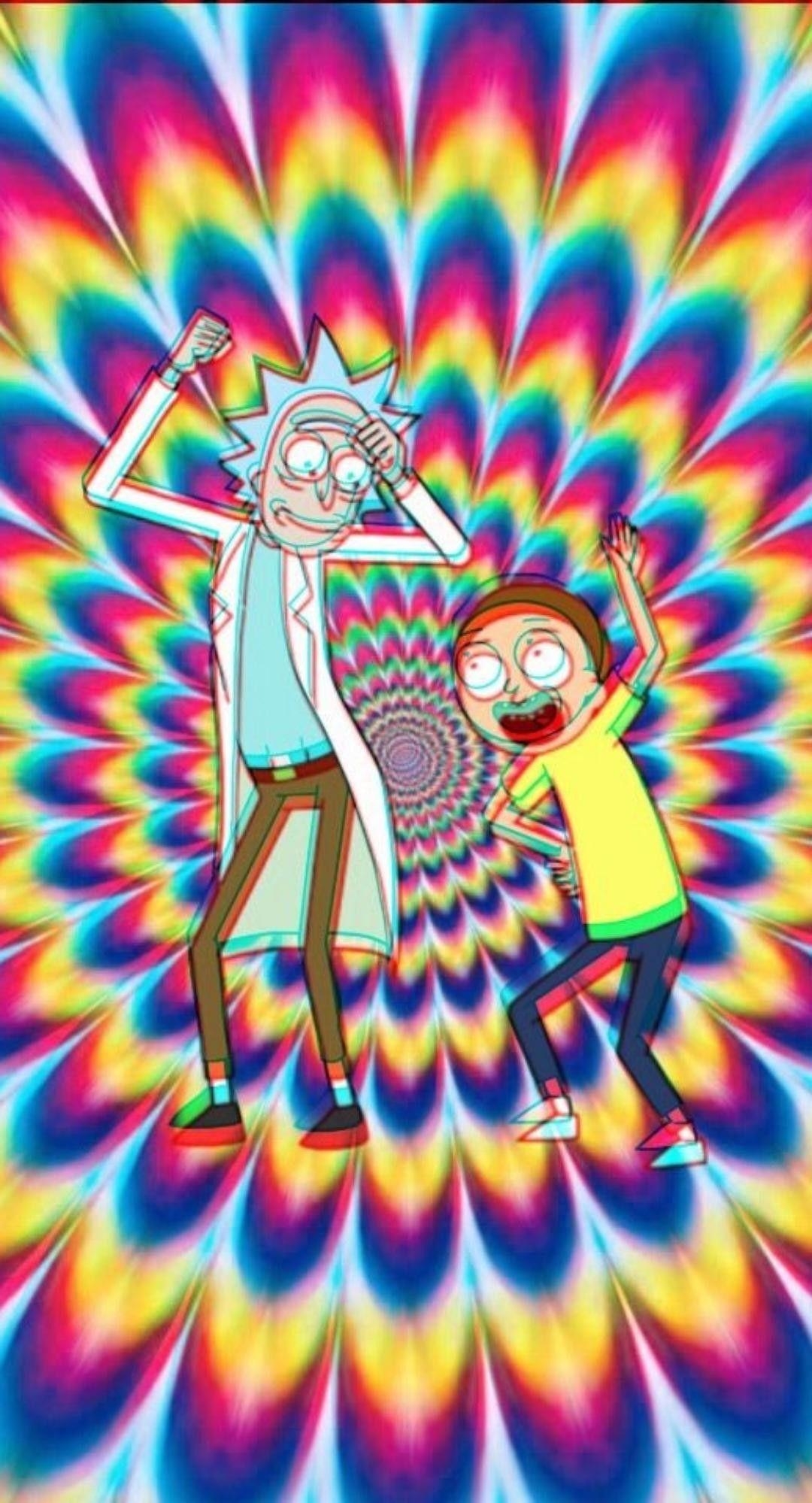 1080x2000 <3. Trippy wallpaper, Rick and morty poster, Cartoon wallpaper, Phone