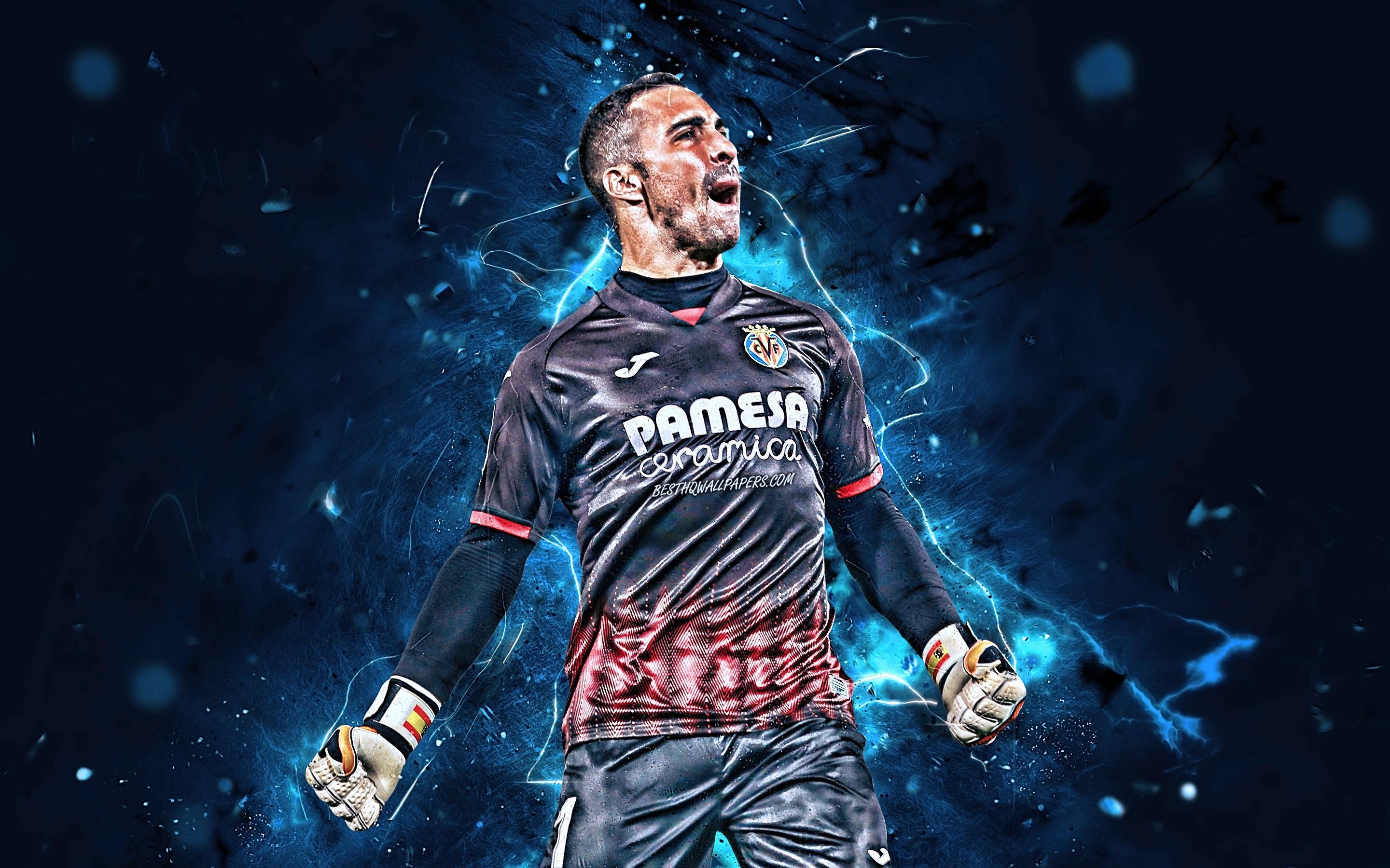 2880x1800 Download wallpaper Sergio Asenjo, goalkeeper, Villarreal FC, La, Desktop