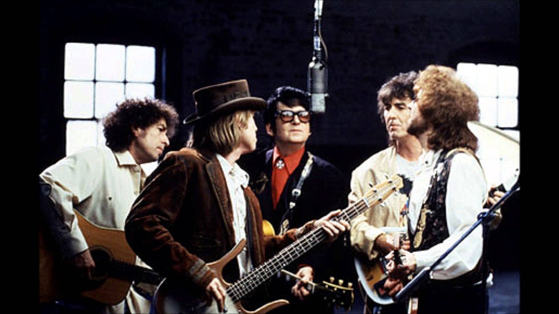 1920x1080 The Traveling Wilburys George Harrison Bob Dylan Tom Petty Jeff, Desktop